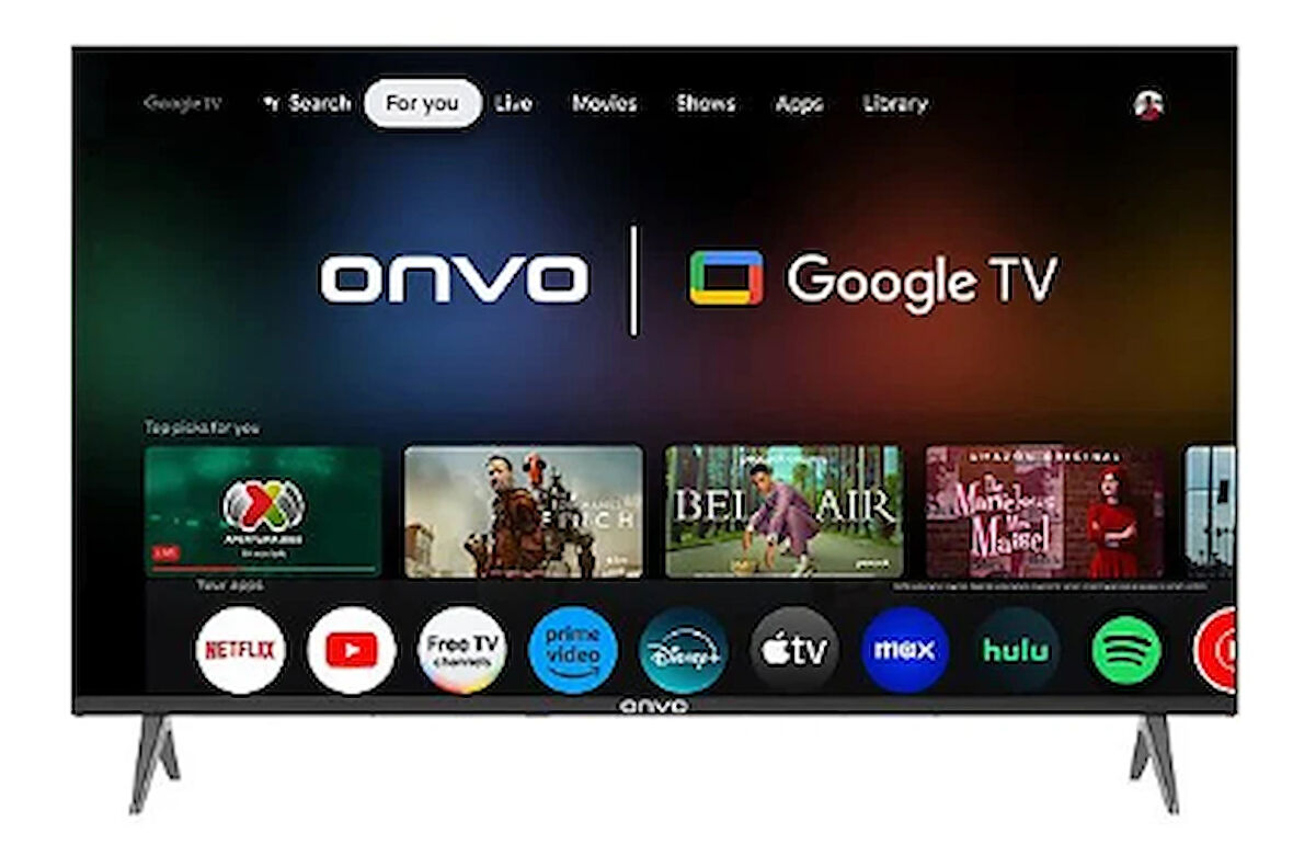 ONVO 50OVF9000UQ 50 inç 127 Ekran Dahili Uydu Alıcılı 4K UHD QLED TV