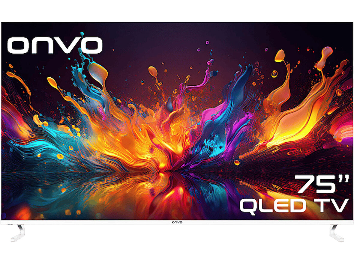 ONVO 75OVF9000UQ 75" 190 Ekran Uydu Alıcılı 4K Ultra HD Google Smart QLED TV