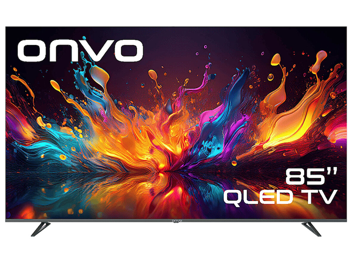 ONVO 85OVF9001UQ 85 inç 216 Ekran Uydu Alıcılı Smart 4K UHD QLED TV