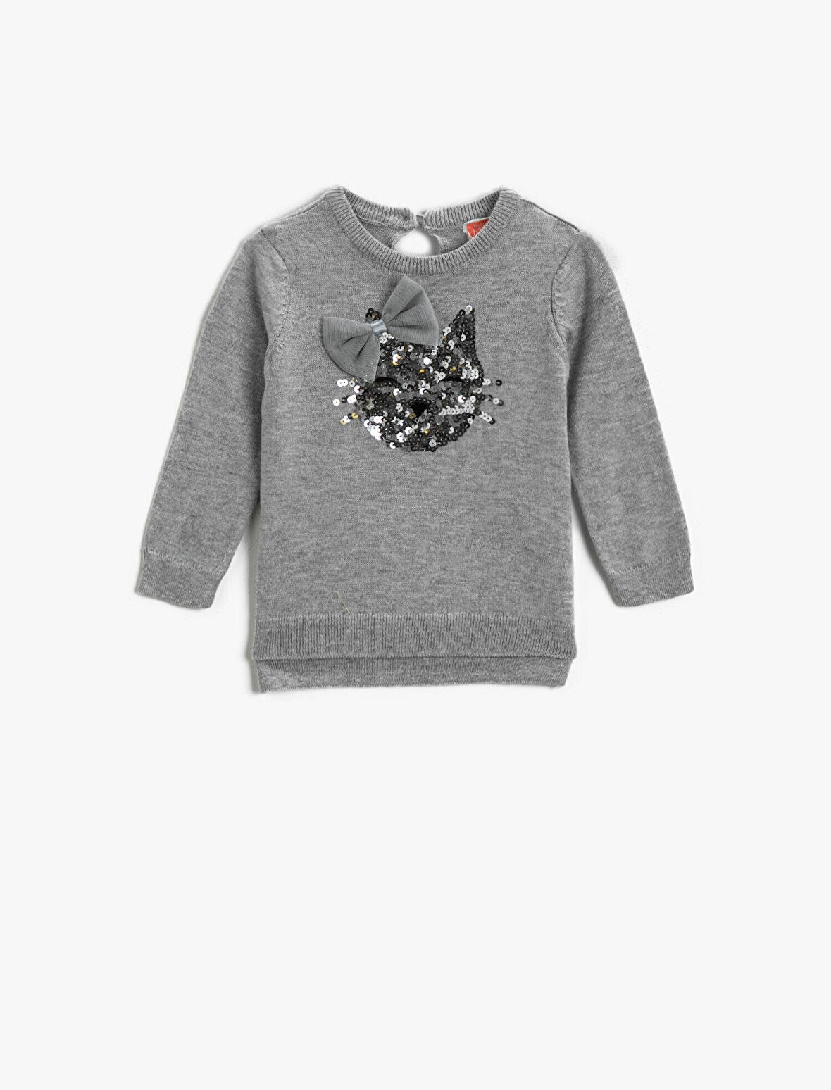 Pamuklu Hayvan Figürü İşlemeli Kazak