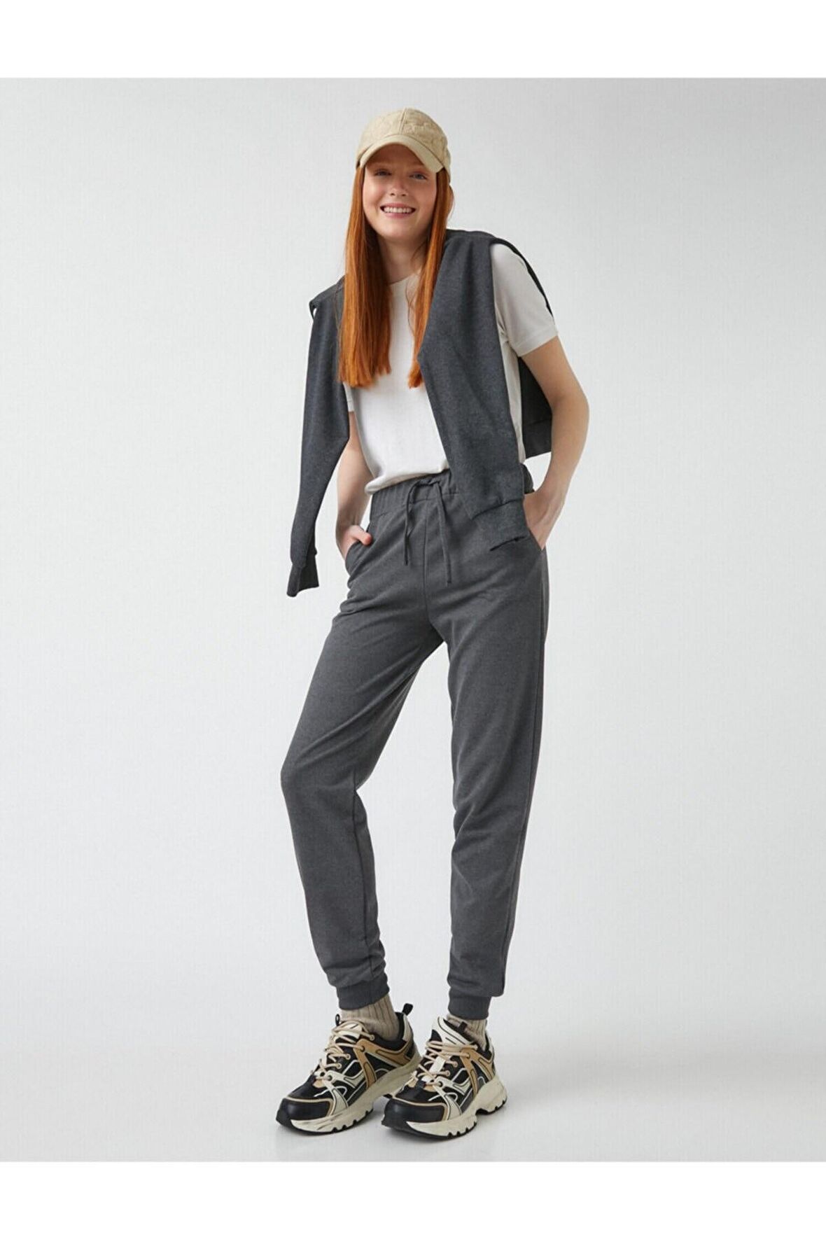 Koton Beli Lastikli Jogger Eşofman Altı