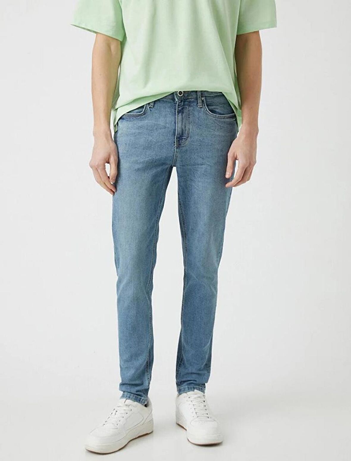 Koton Erkek Skinny Fit Kot Pantolon - Michael Jean