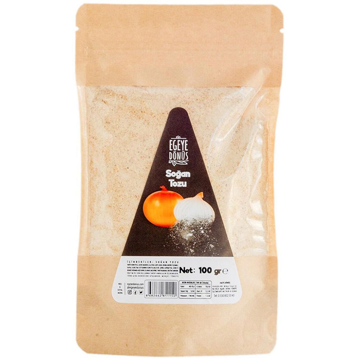 Glutensiz Soğan Tozu - 100 Gr. (Yüksek Aroma - Öğütülmüş Soğan - Katkı Koruyucu İçermez)