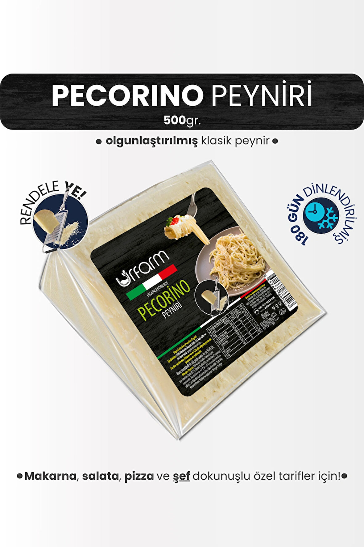 Pecorino Peyniri 500 Gr. | Klasik İtalyan Peyniri