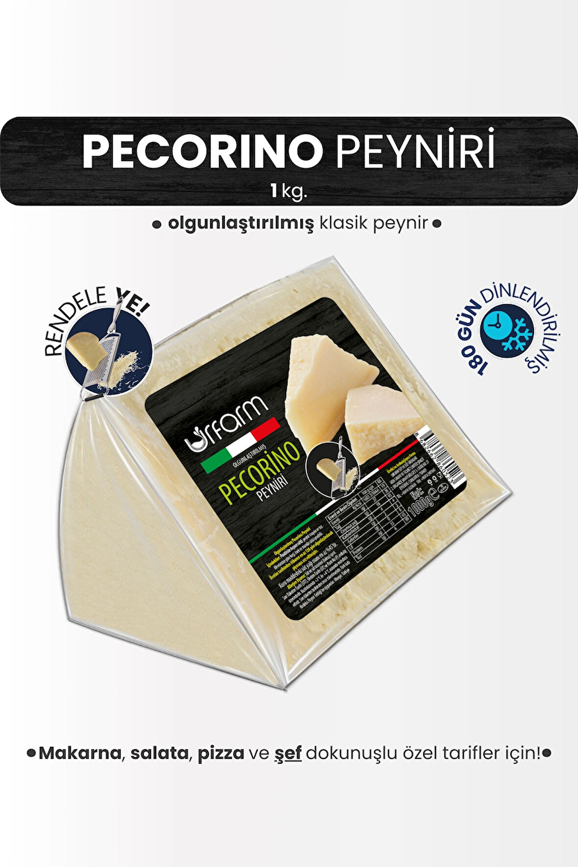 Pecorino Peyniri 1 Kg. | Klasik İtalyan Peyniri