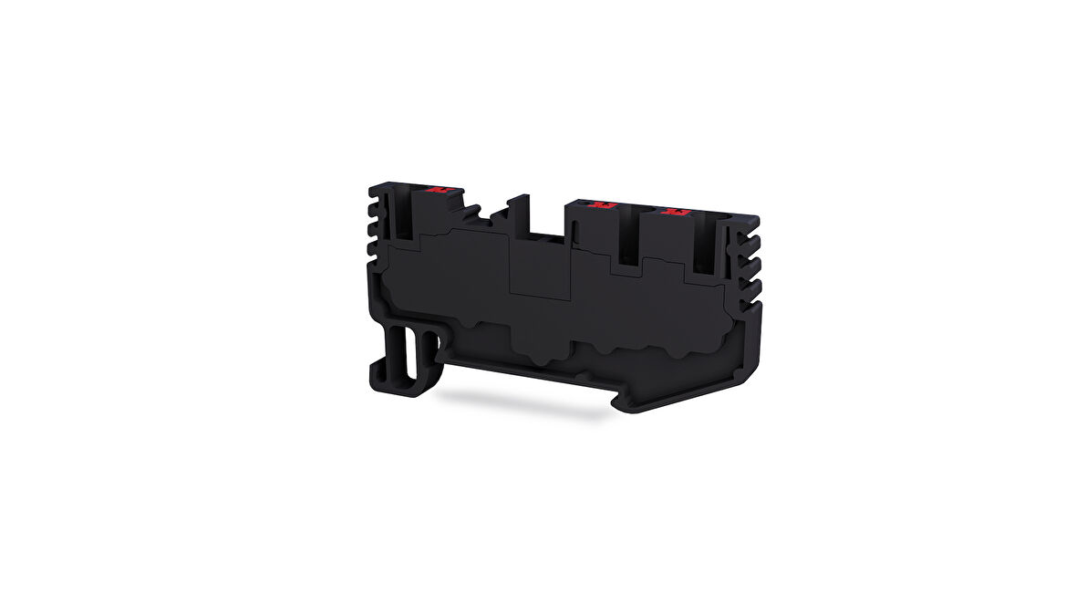 Tbloc PFT 2,5 1X2 Siyah Push-İn 1 Giriş 2 Çıkış Klemens 10'lu Paket