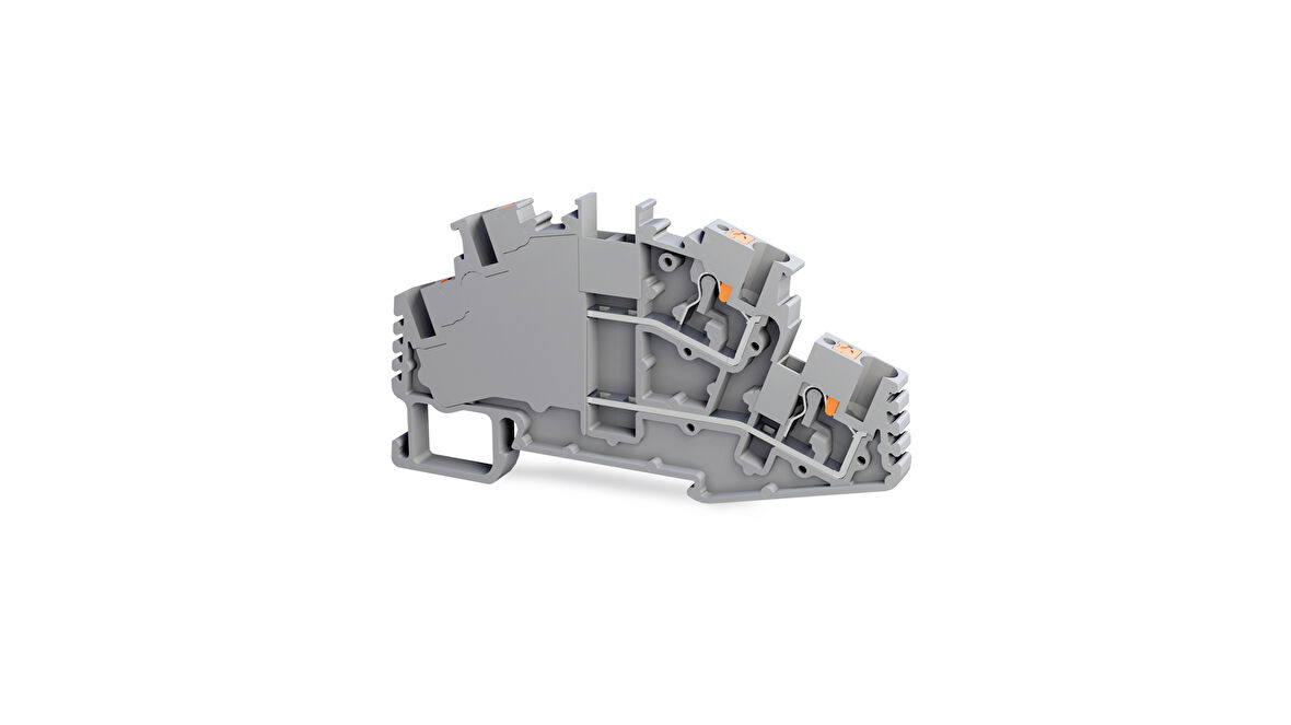 Tbloc PFT 2,5 2P Gri Push-İn Çok Katlı Klemens 2,5mm 10'lu Paket
