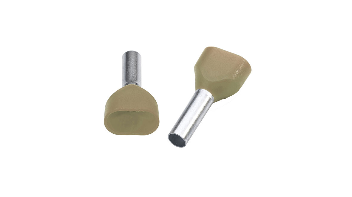 Tbloc IES 2X16,0/14 Bej Çift Girişli Yüksük İzoleli F Norm 50'li Paket