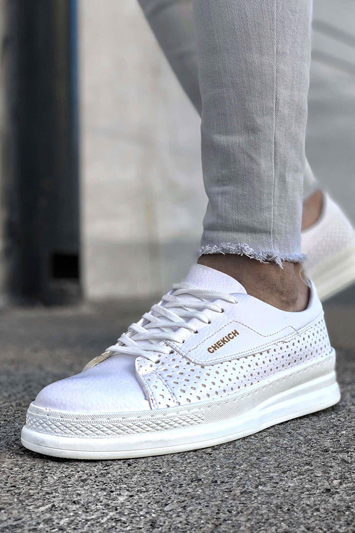 CH043 CBT Cowien Erkek Ayakkabi BEYAZ