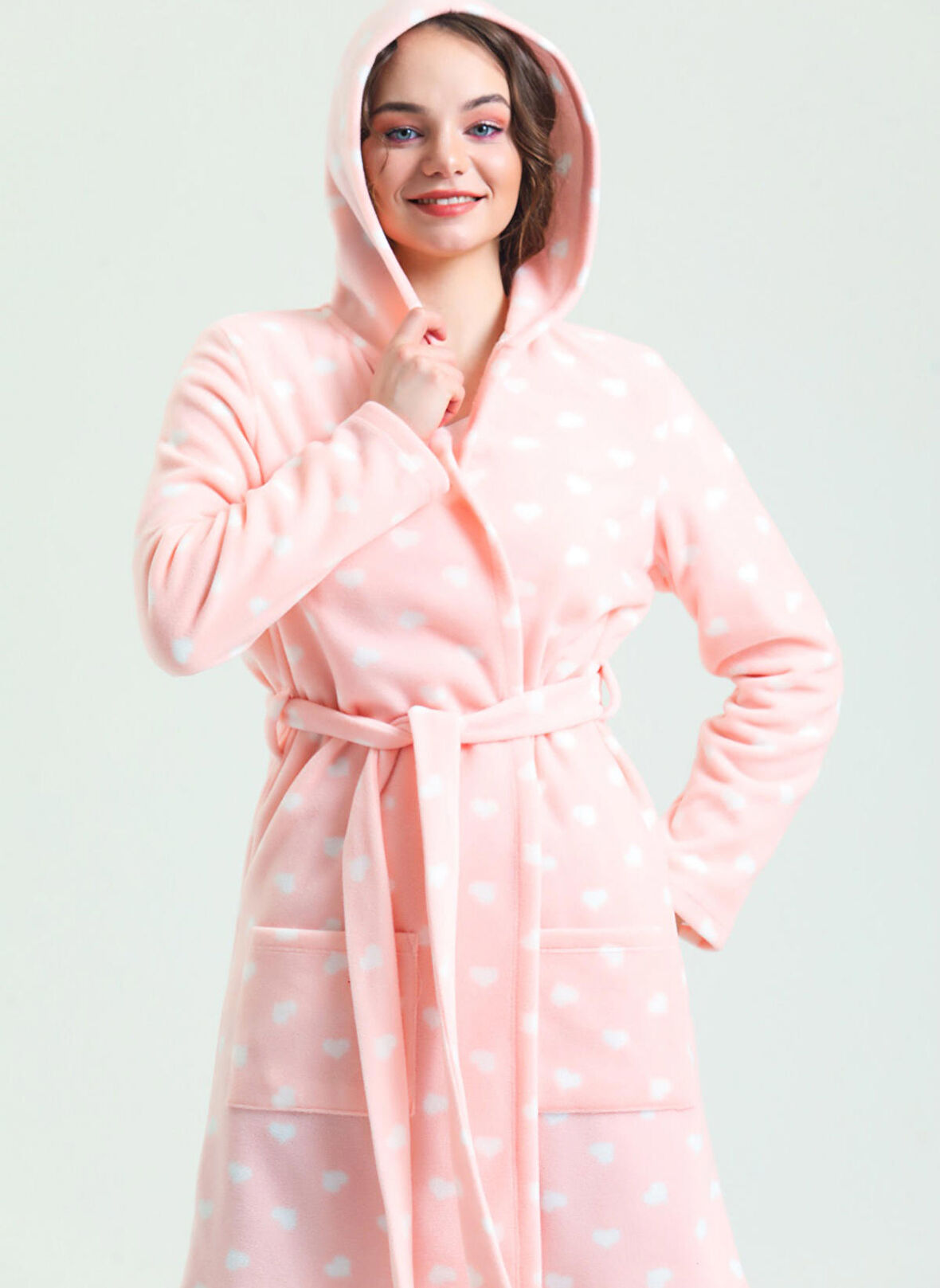 Magic Form Düz Pembe Kadın Sabahlık 35252