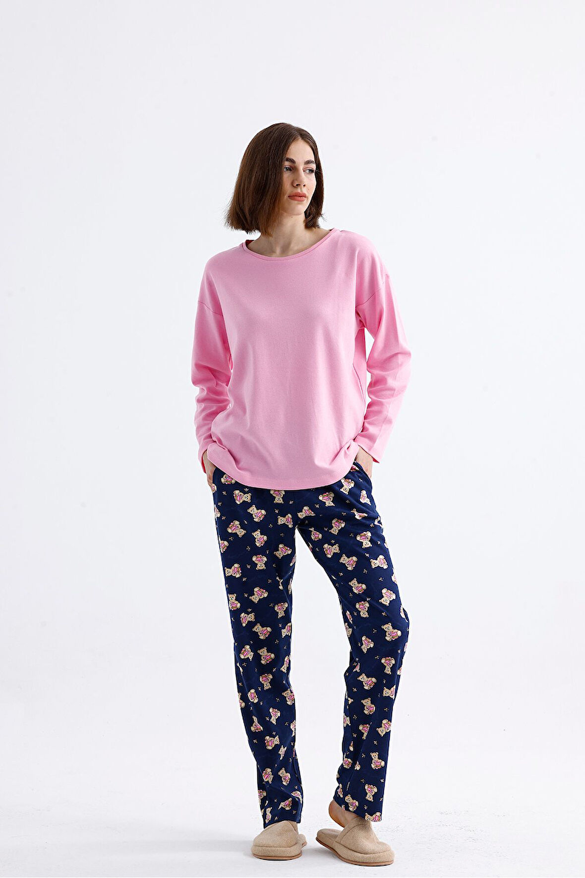 Uzun Kollu Pijama Takımı 17204