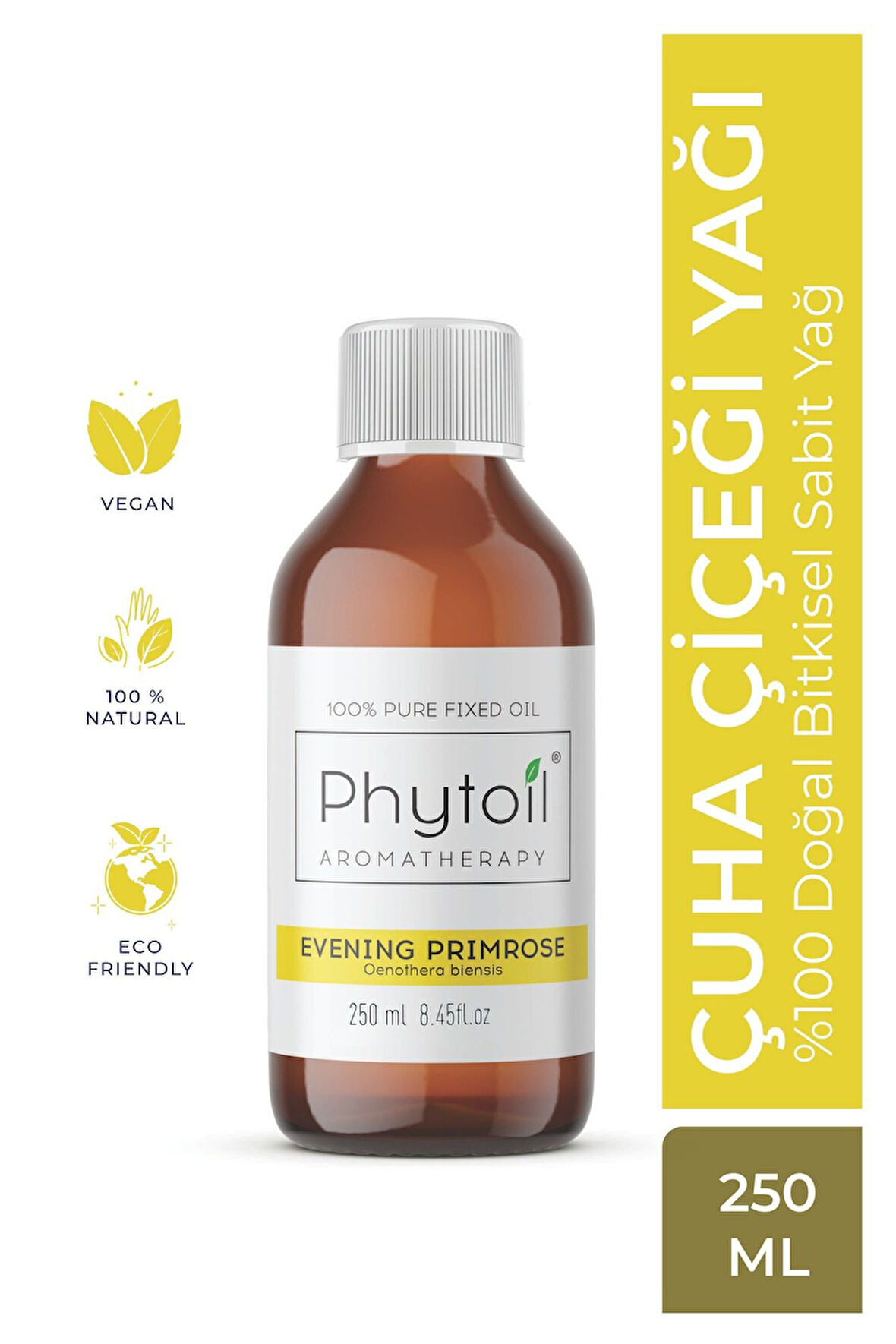 Organik Çuha Çiçeği Yağı – Evening Primrose Oil %100 Doğal Bitkisel Sabit Yağ 250 ml