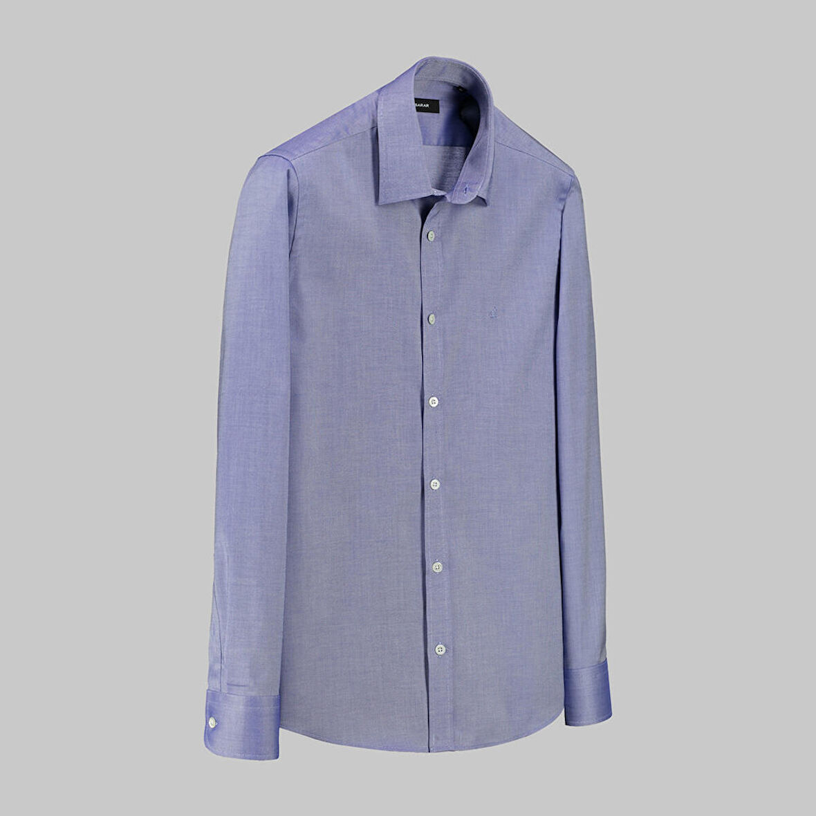 ELVIO UZUN KOL SLIM KOYU MAVİ GÖMLEK