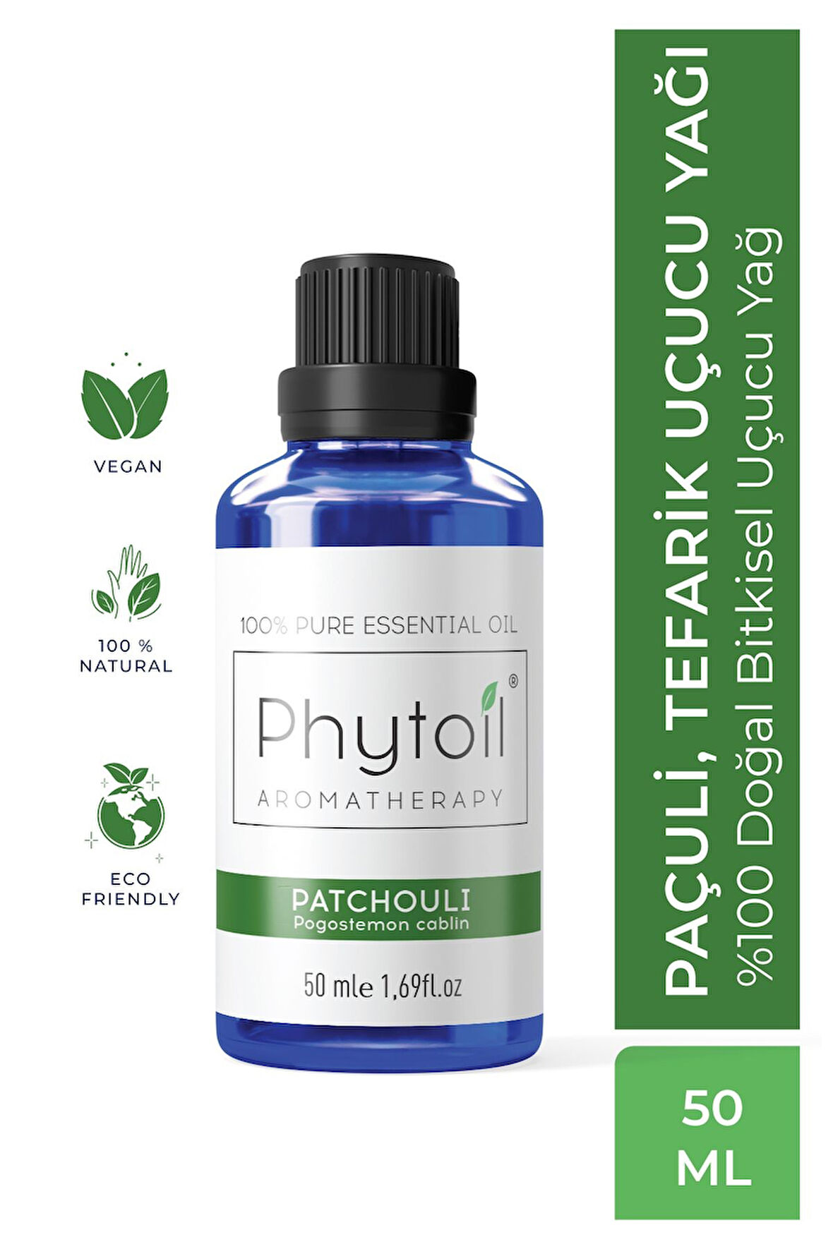 Organik Paçuli (Tefarik) Uçucu Yağı – Patchouli %100 Saf ve Doğal Bitkisel Uçucu Yağ 50 ml
