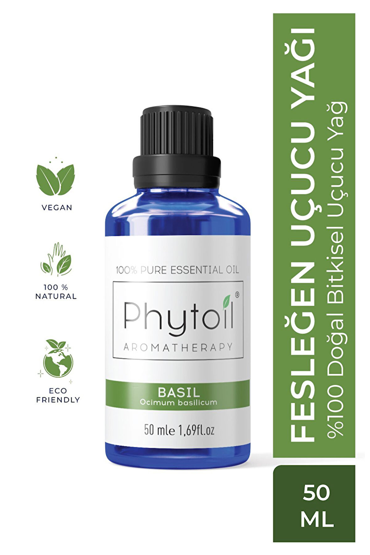 Fesleğen Uçucu Yağı (Basil – Ocimum Basilicum) %100 Saf ve Doğal Bitkisel Uçucu Yağ 50 ml