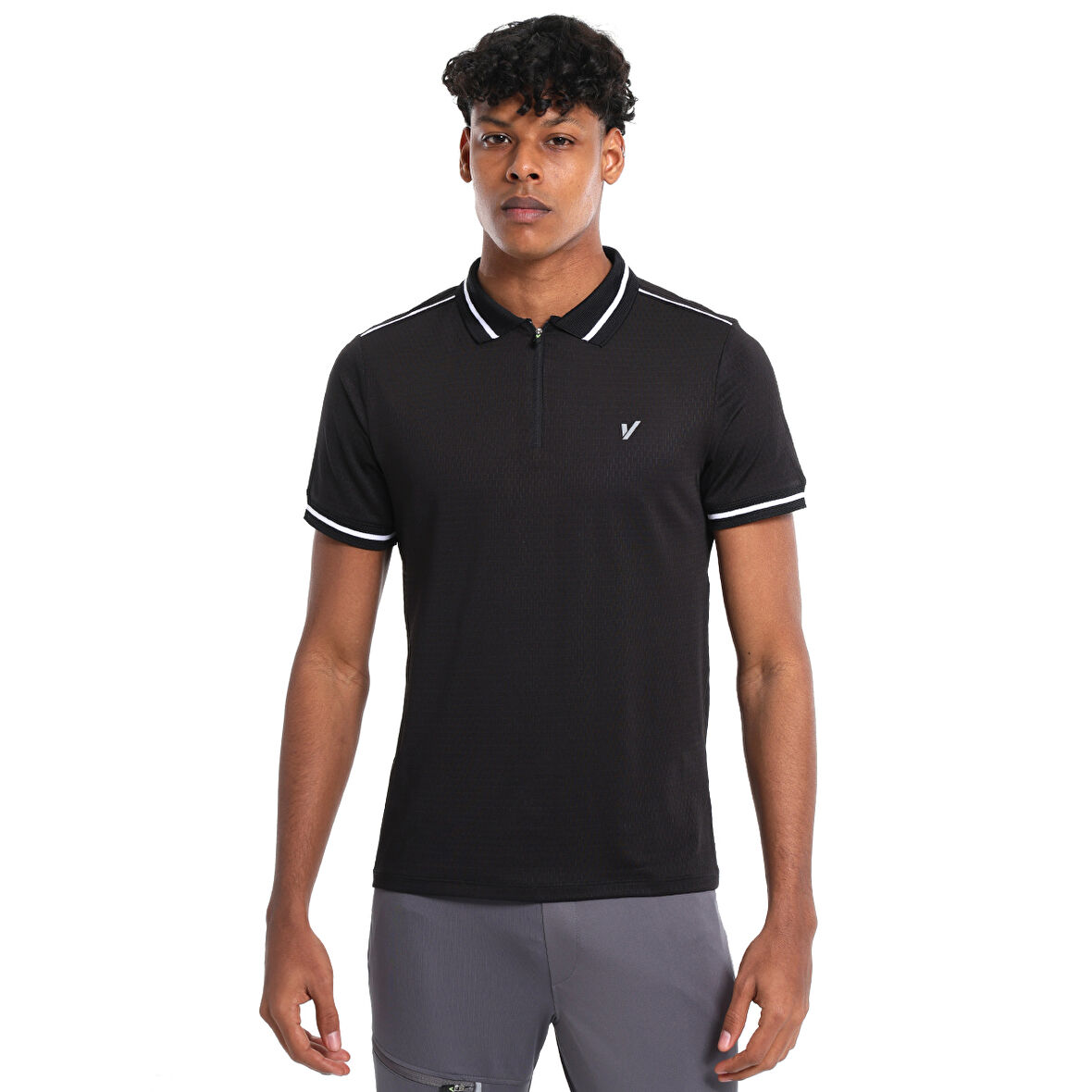 Nagoya Erkek Siyah Koşu T-Shirt 25YE001-SYH