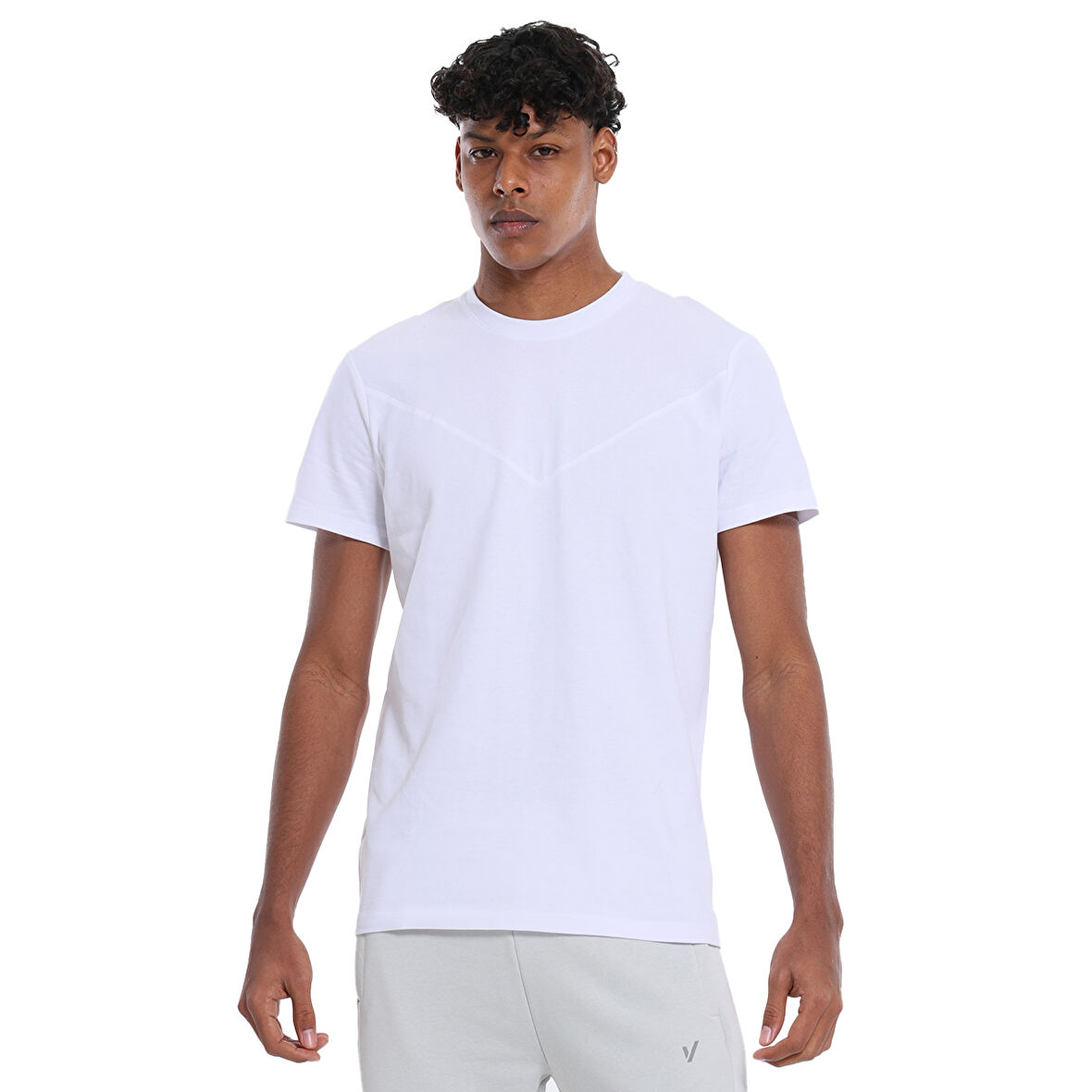 Seto Erkek Beyaz Koşu T-Shirt 25YE002-BYZ