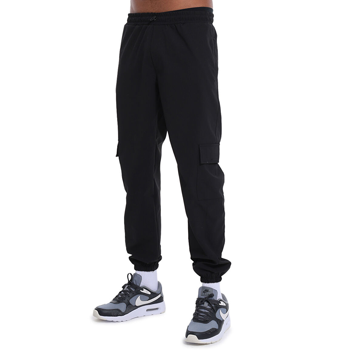 Nakijin Erkek Siyah Günlük Stil Eşofman Altı 25YE025-SYH