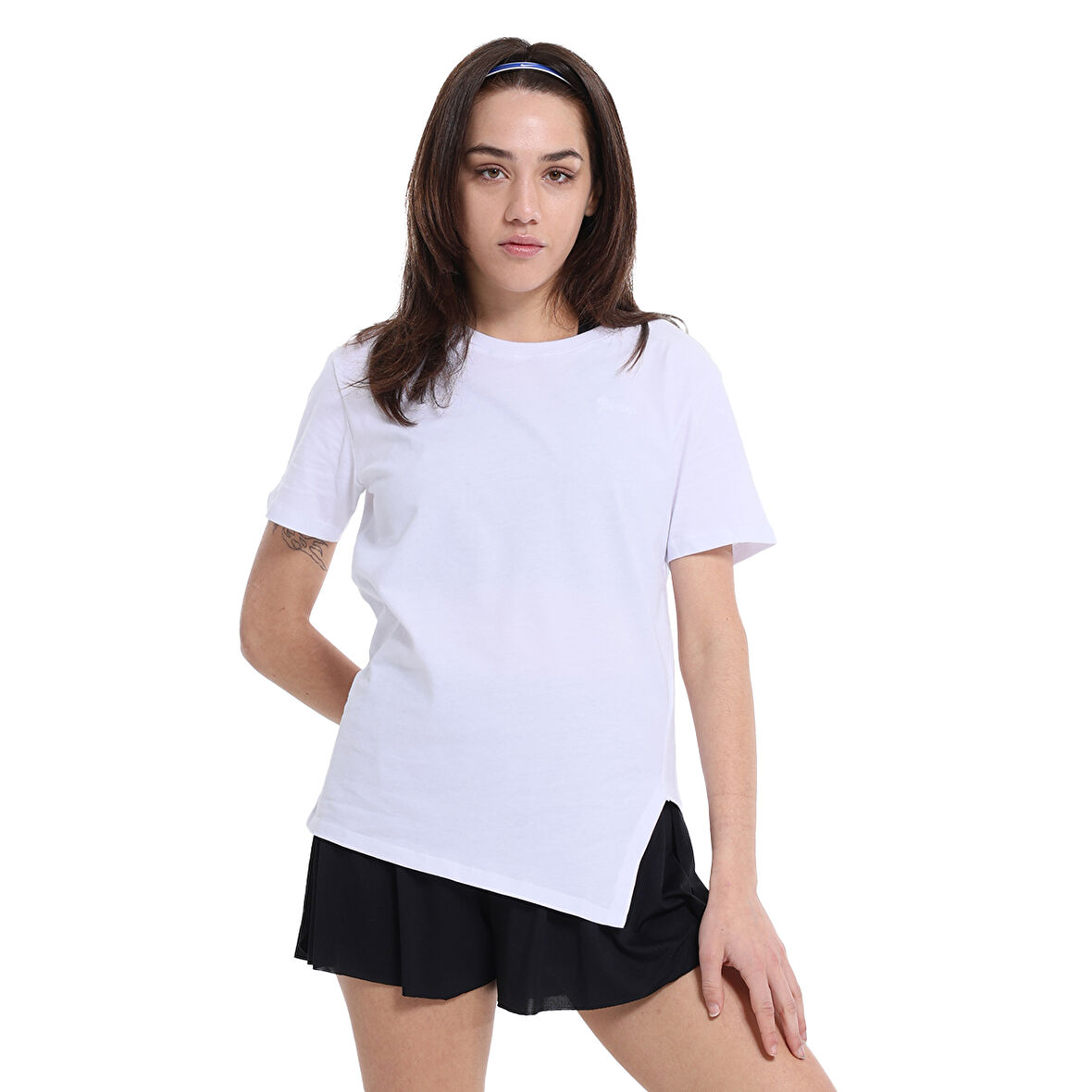 Aso Kadın Beyaz Günlük Stil T-Shirt 25YK014-BYZ