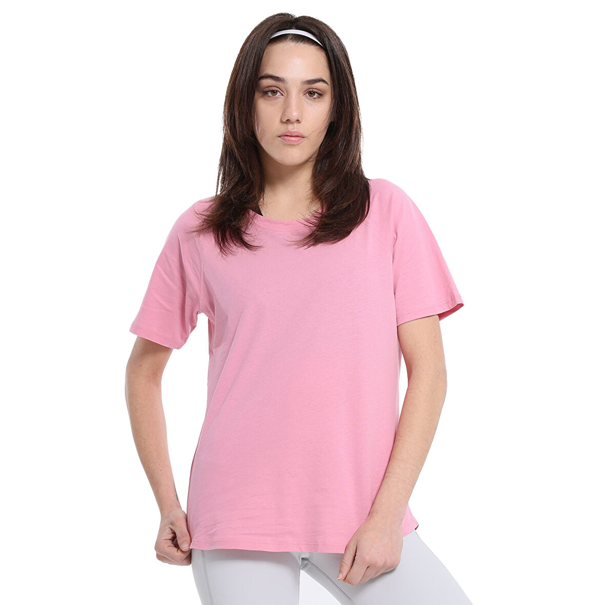 Mine Kadın Pembe Günlük Stil T-Shirt 25YK018-PMBE