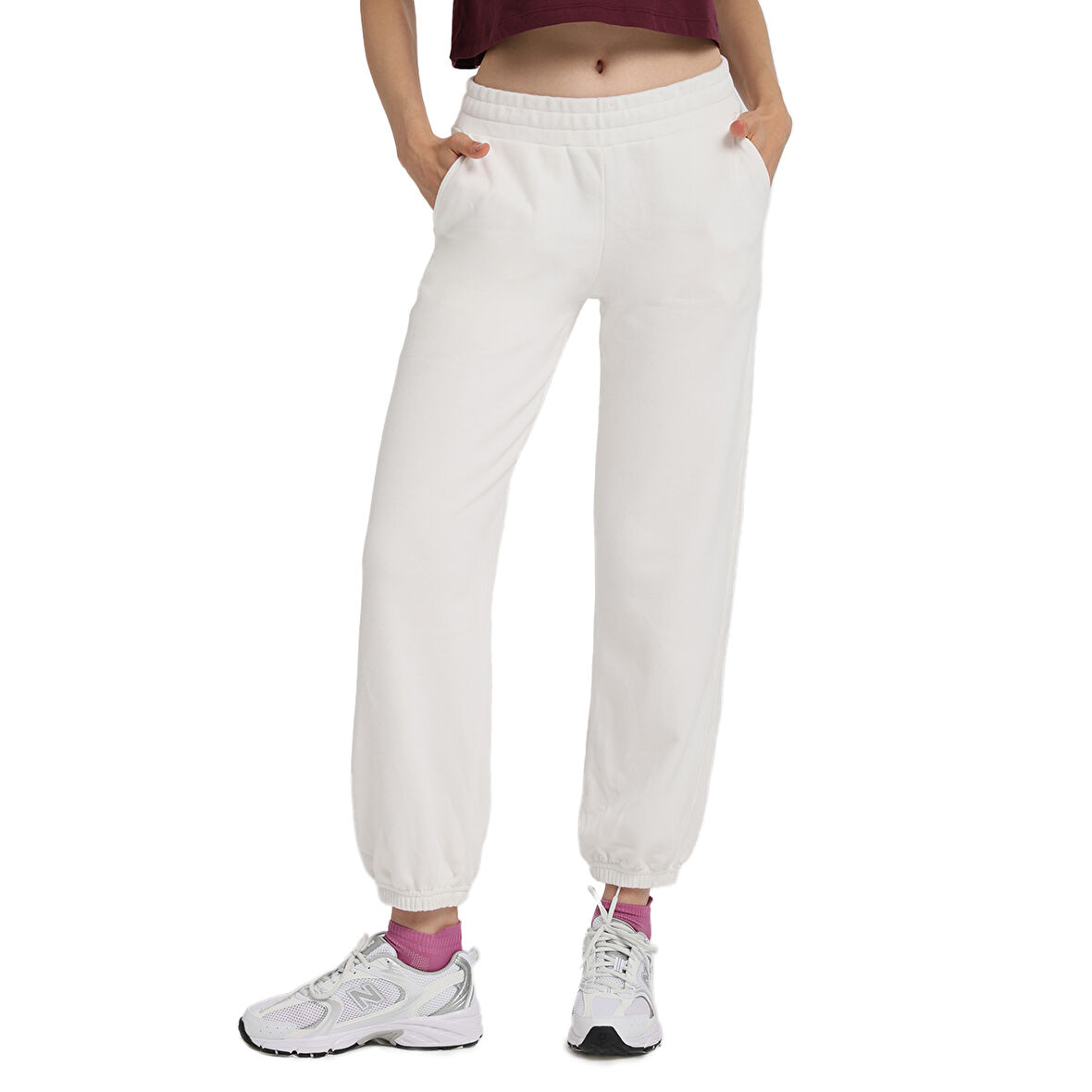 Craig Kadın Beyaz Günlük Stil Eşofman Altı 25KK1028-KBYZ