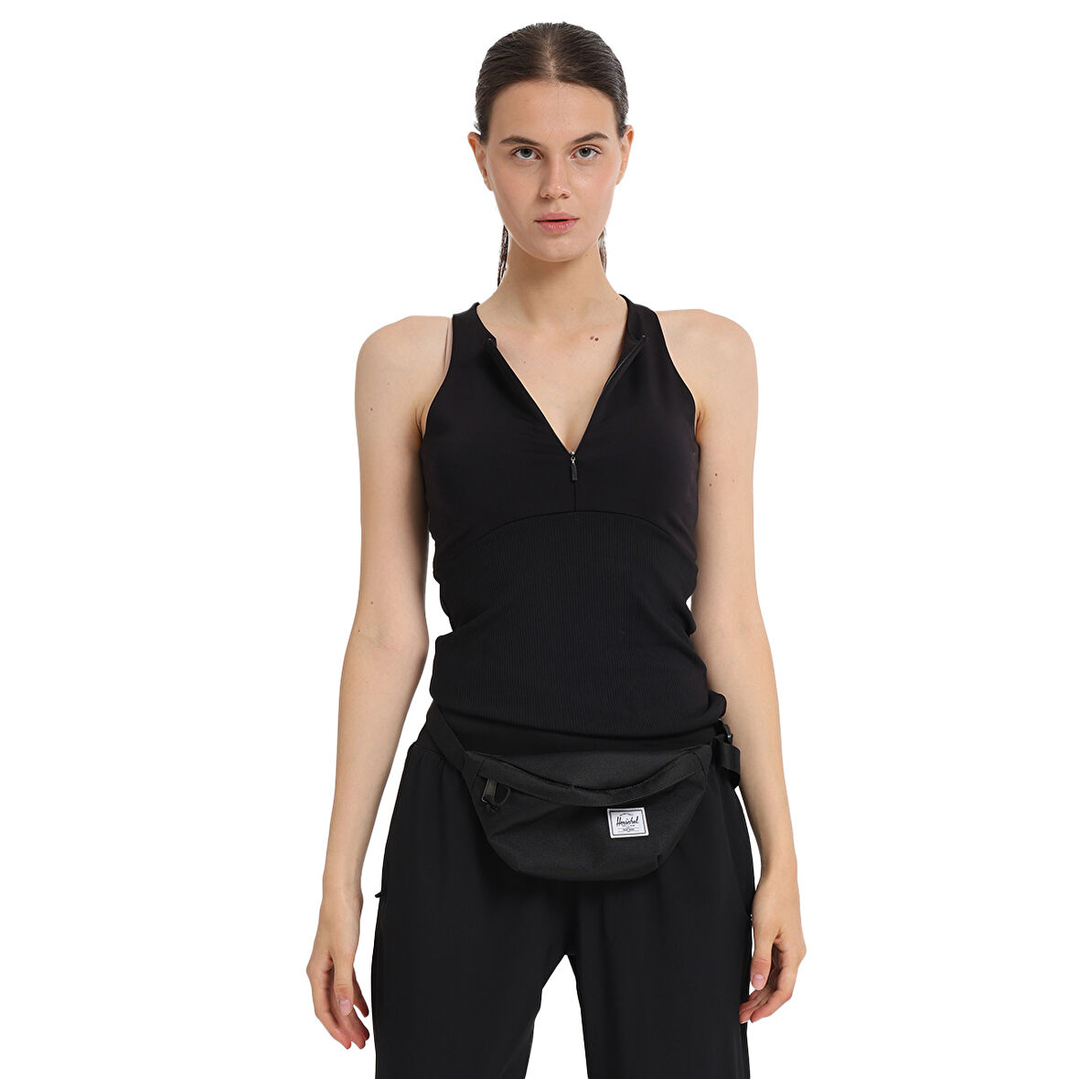 Mahave Top Kadın Siyah Antrenman T-Shirt 25KK1043-SYH