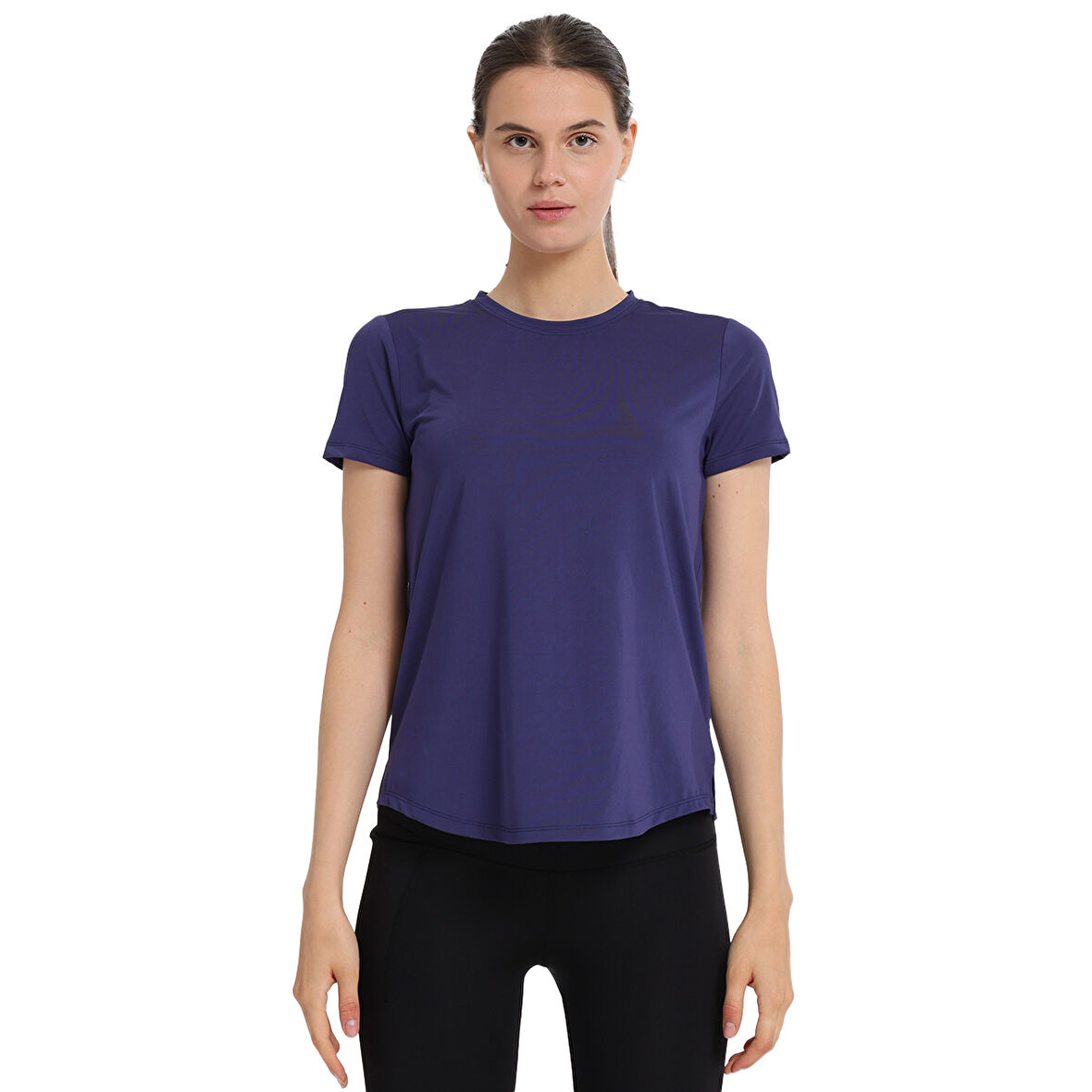 Zana Kadın Mavi Koşu T-Shirt 25KK1047-MVI