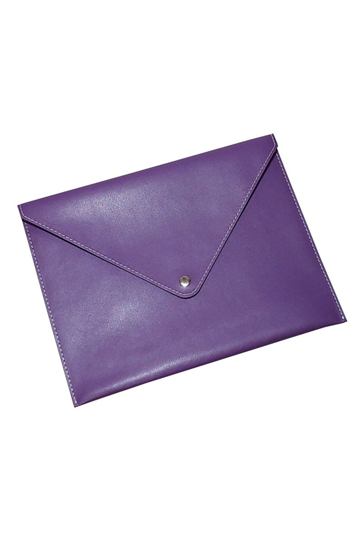 Çıtçıtlı Deri Zarf Dosya A5 Rainbow Vegan Portföy 200 Yaprak Kapasiteli 19,5x24,7 cm