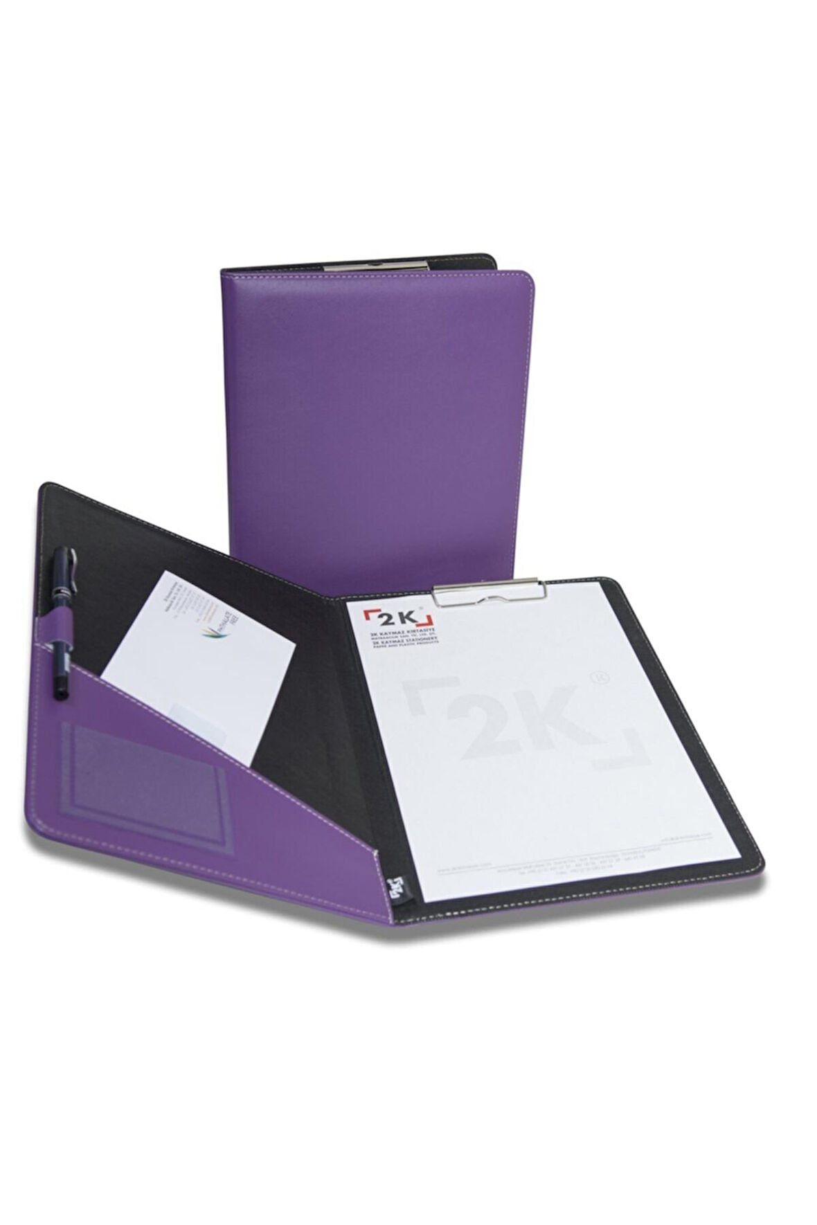 Kapaklı Sekreterlik A4 100 Yaprak Kapasiteli Rainbow Clip Board Vegan 24x32 cm