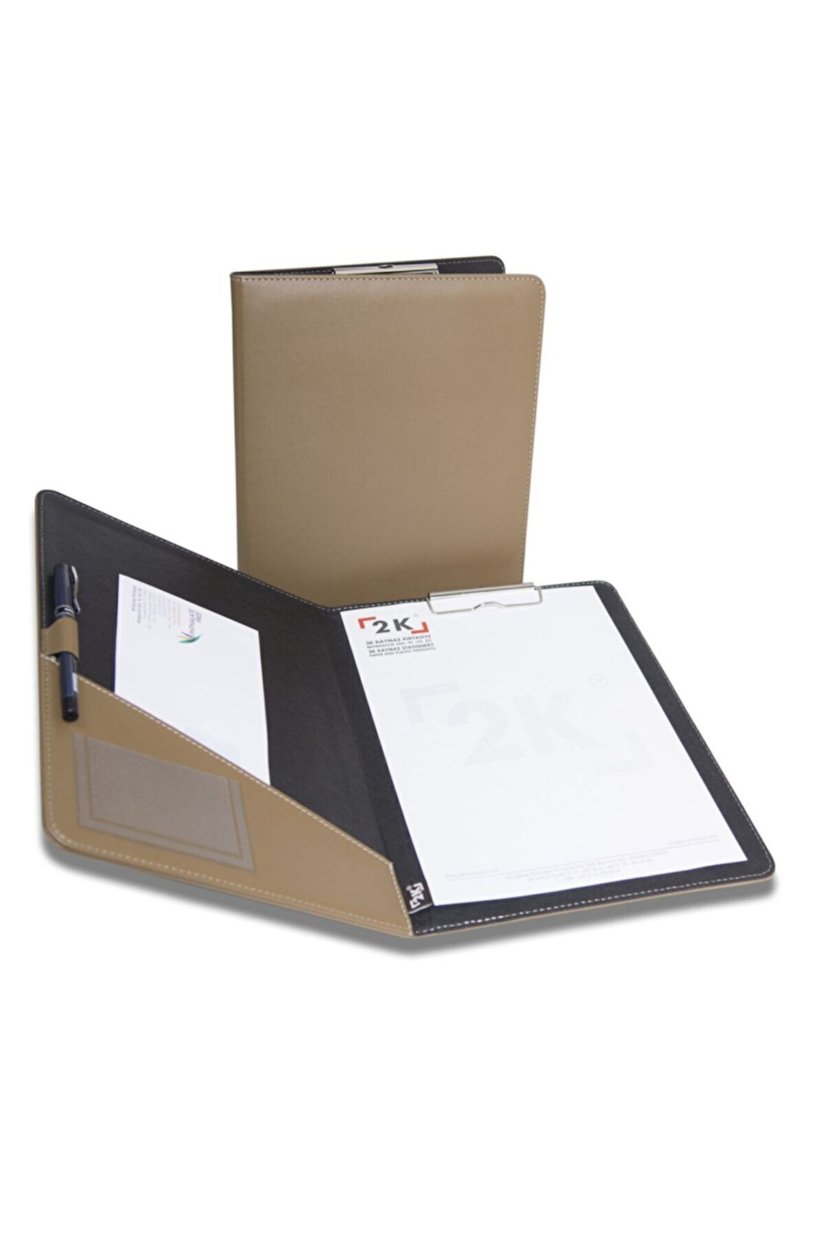 Kapaklı Sekreterlik A4 100 Yaprak Kapasiteli Rainbow Clip Board Vegan 24x32 cm