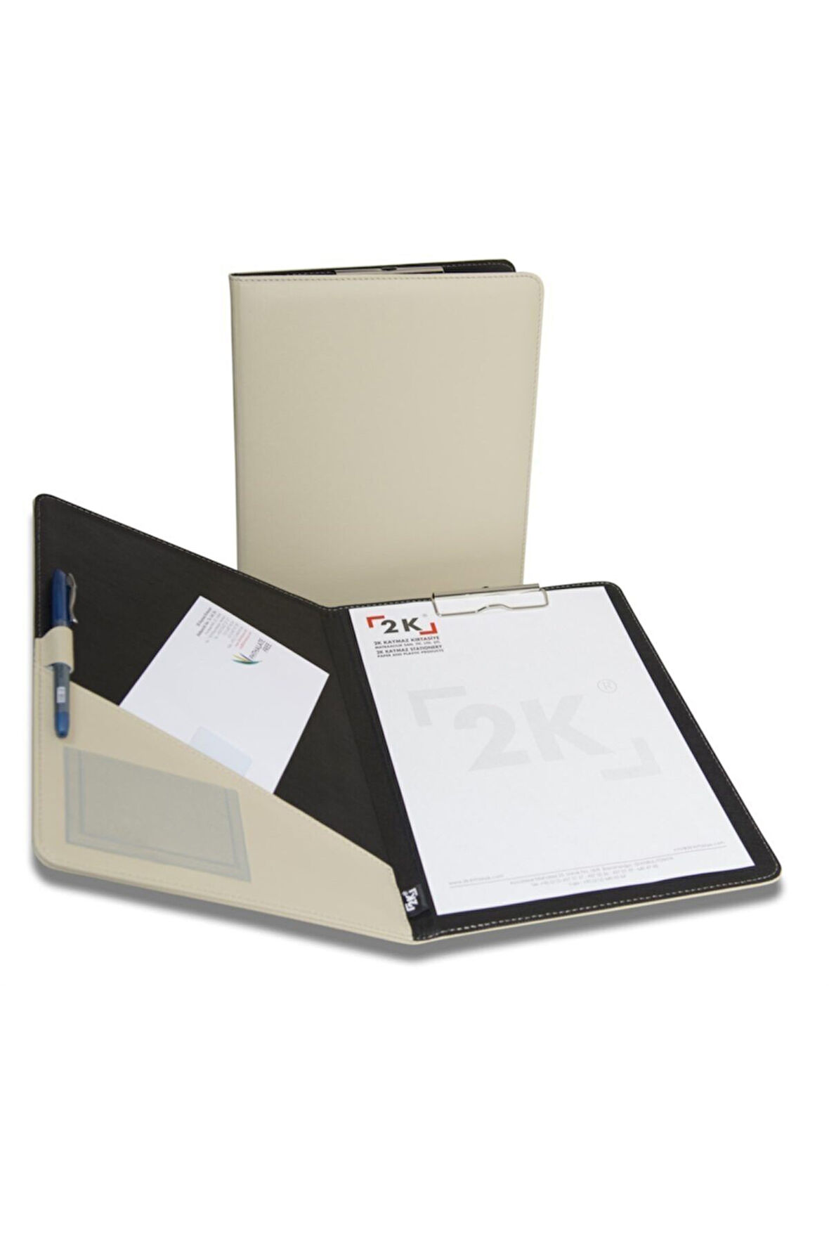 Kapaklı Sekreterlik A4 100 Yaprak Kapasiteli Rainbow Clip Board Vegan 24x32 cm