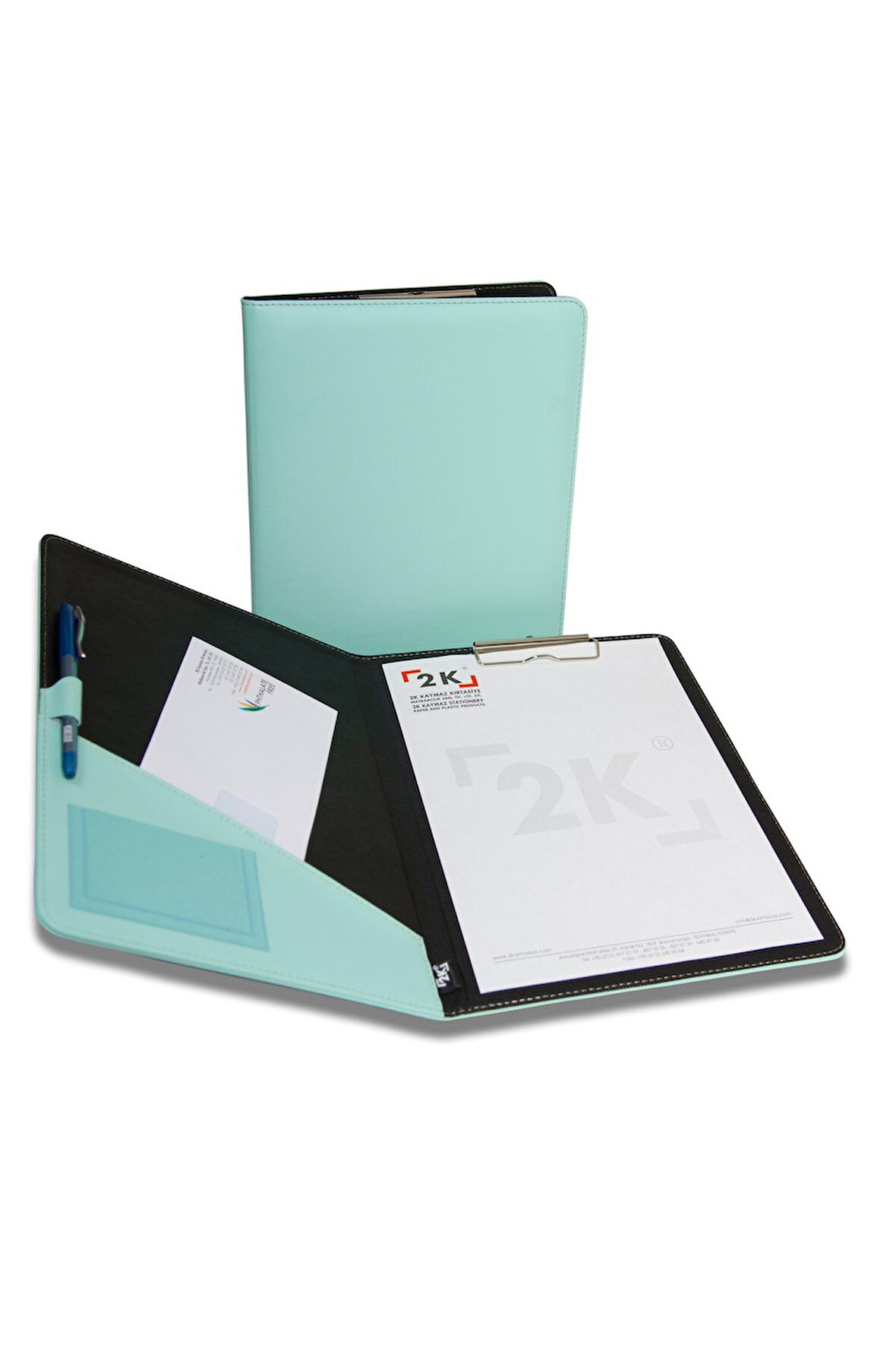 Kapaklı Sekreterlik A4 100 Yaprak Kapasiteli Rainbow Clip Board Vegan 24x32 cm