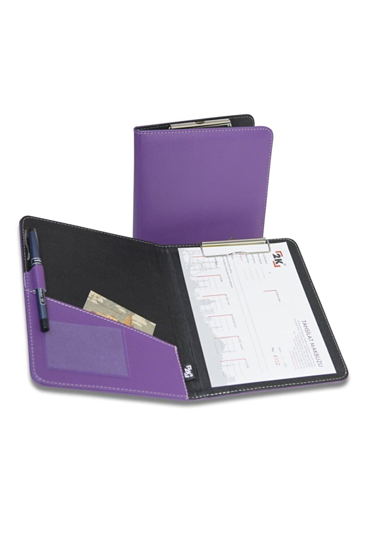 Kapaklı Sekreterlik A5 100 Yaprak Kapasiteli Rainbow Cilp Board Vegan 18,5x23 cm
