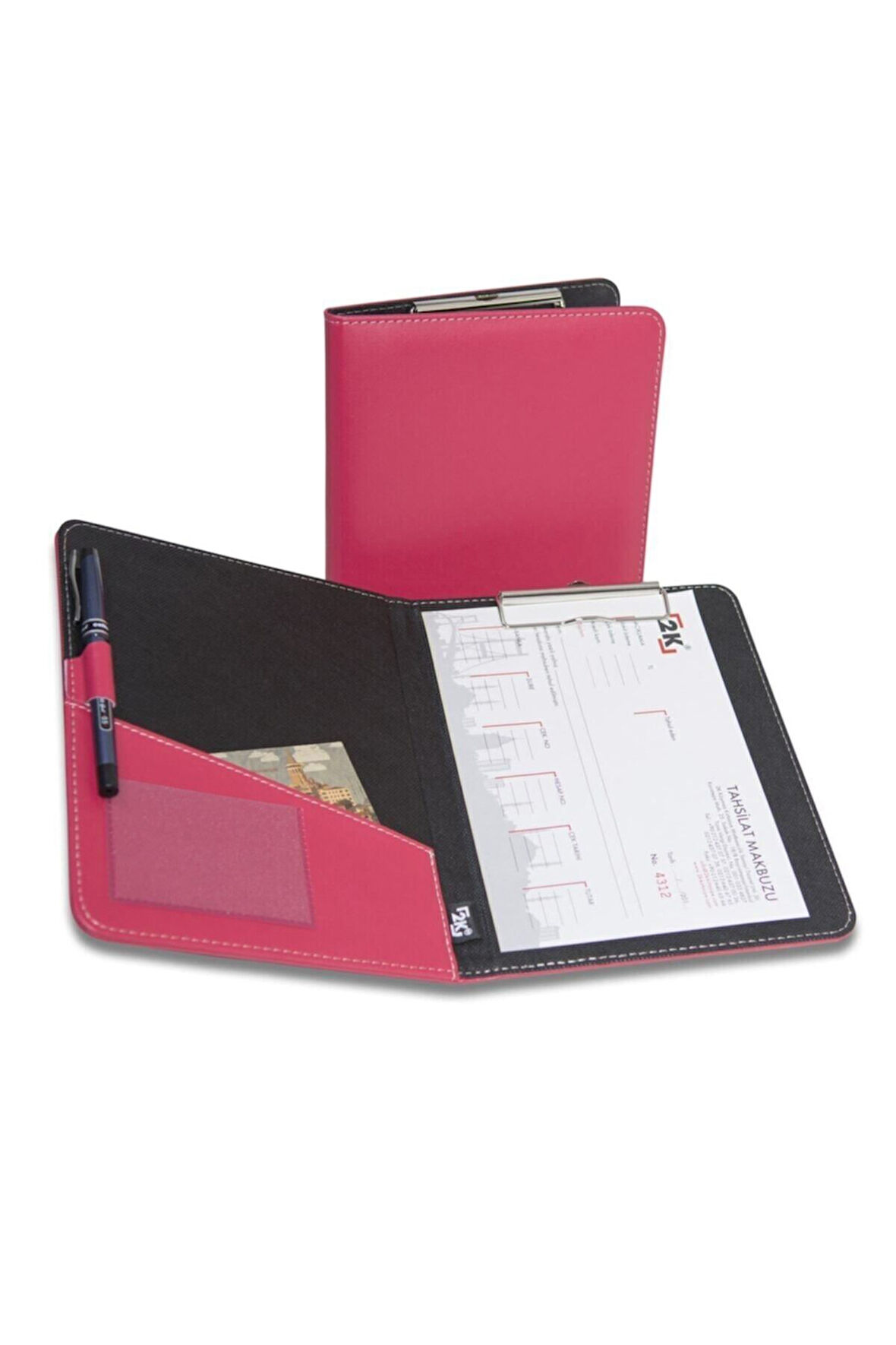 Kapaklı Sekreterlik A5 100 Yaprak Kapasiteli Rainbow Cilp Board Vegan 18,5x23 cm