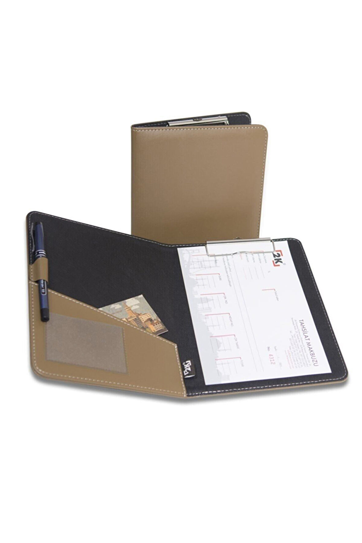Kapaklı Sekreterlik A5 100 Yaprak Kapasiteli Rainbow Cilp Board Vegan 18,5x23 cm