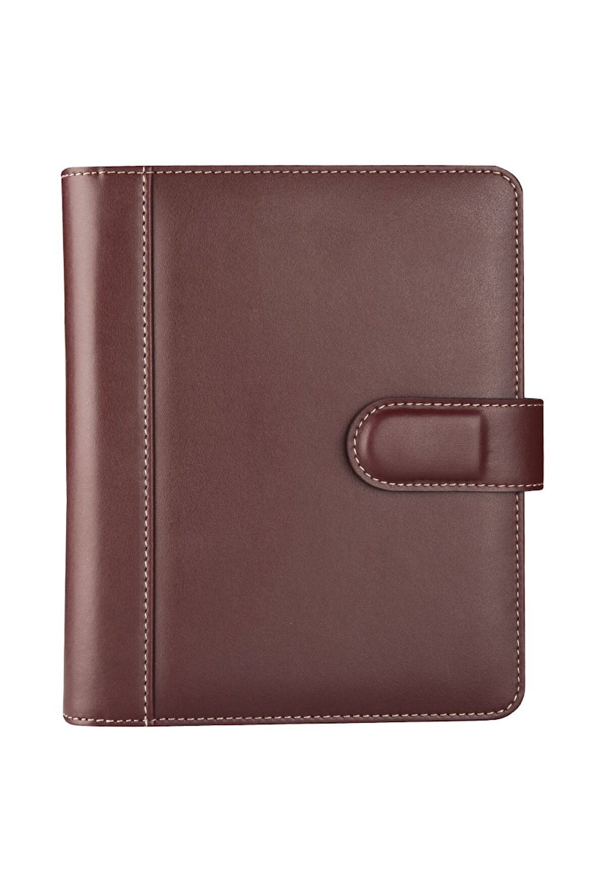 2026 Organizer Ajanda Kılıflı A5 4 Halkalı 15x21 4 Delikli Tarihli Çizgili Blok Rainbow Vegan 19,5x23 cm. Bordo