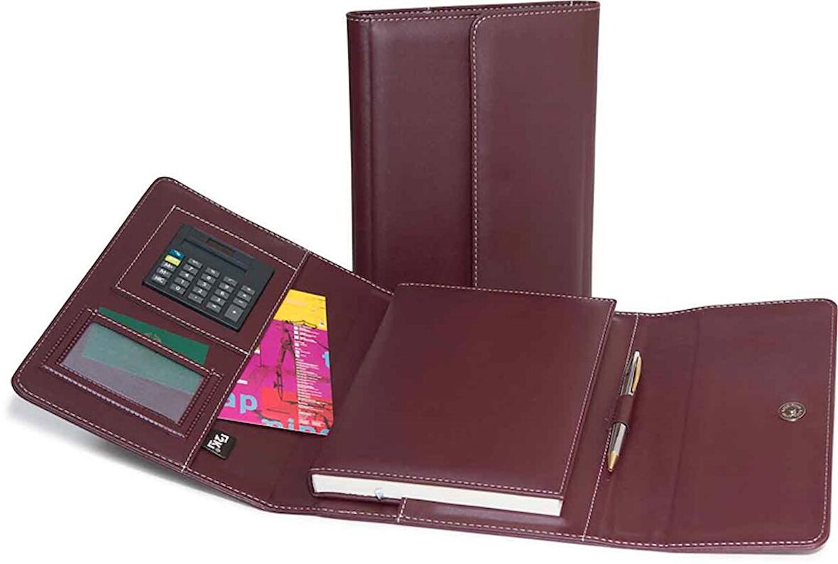 2K ORG.DİPLOMAT 17X24 MIK.KAPAK BORDO ÇİZGİLİ 5211