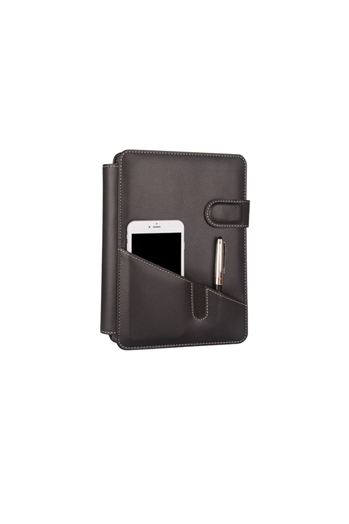 Organizer Ajanda Telefon Kılıflı 15x21 4 Delikli Tarihsiz Kareli Blok 4 Halkalı Rainbow Vegan 20x26 cm