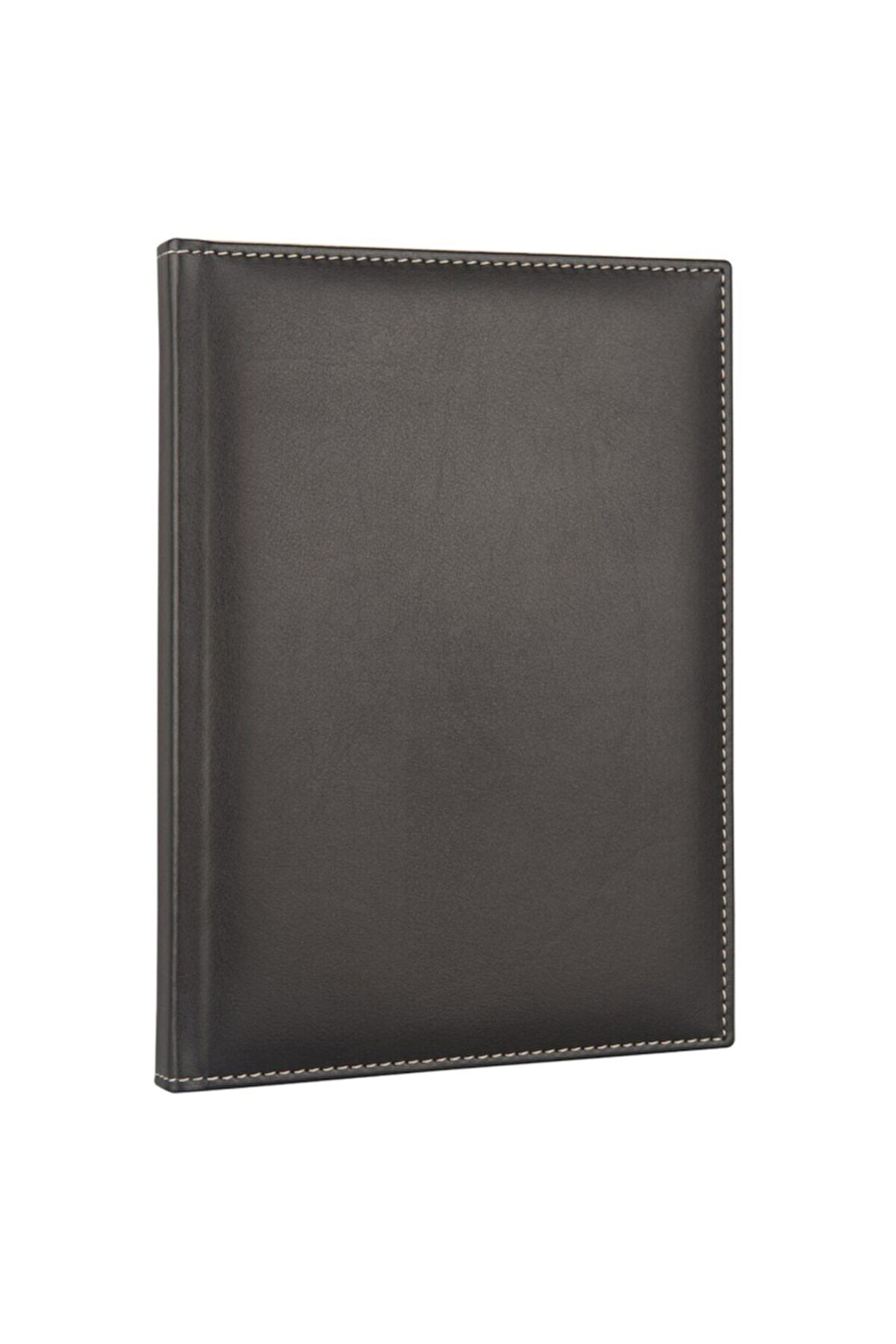 Deri Defter Günlük Journal Ajanda Tarihsiz Kareli 160 Yaprak Diplomat Vegan 20x28 cm