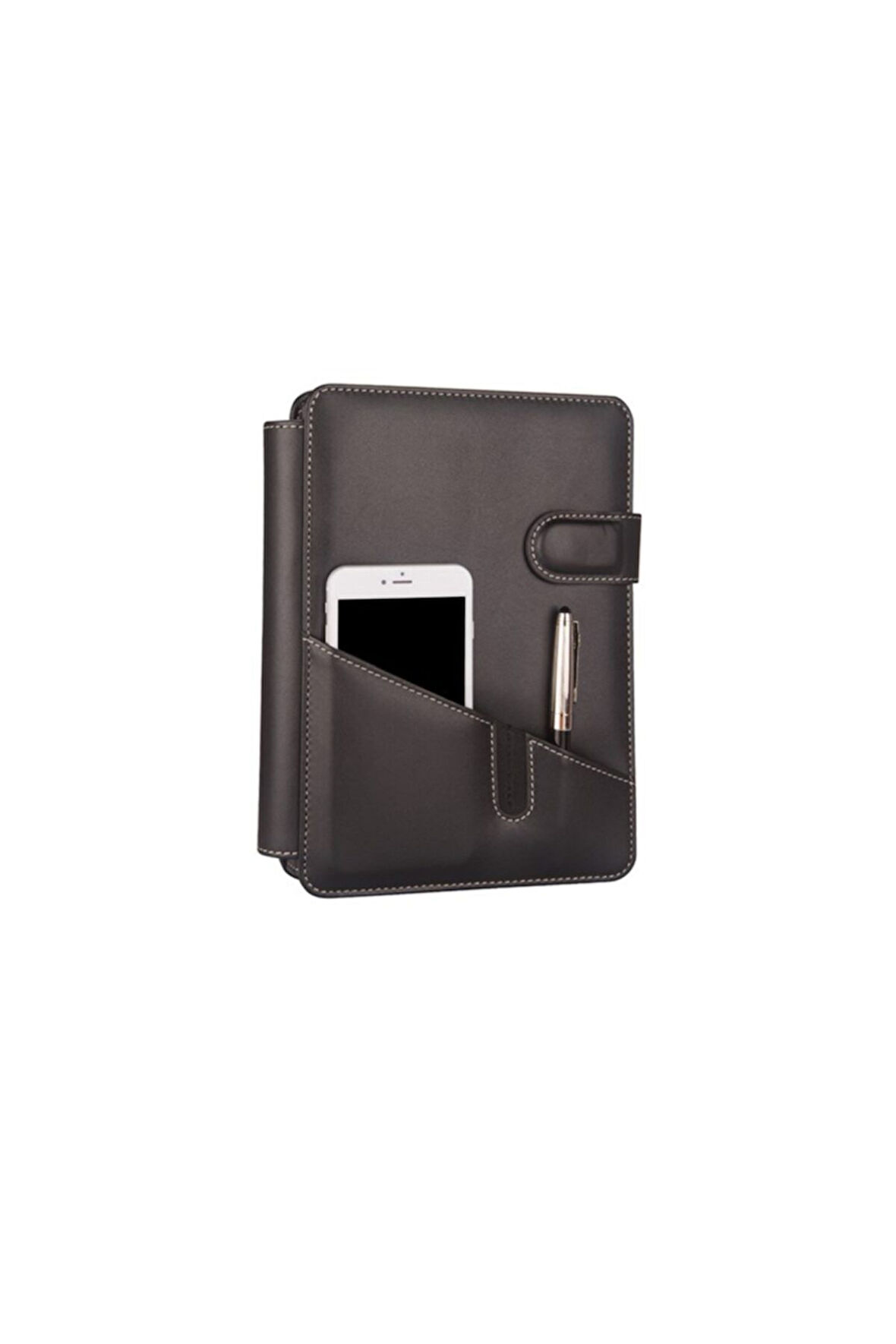 Organizer Ajanda Telefon Kılıflı 15x21 4 Delikli Tarihsiz Çizgili Blok 4 Halkalı Rainbow Vegan 20x26 cm