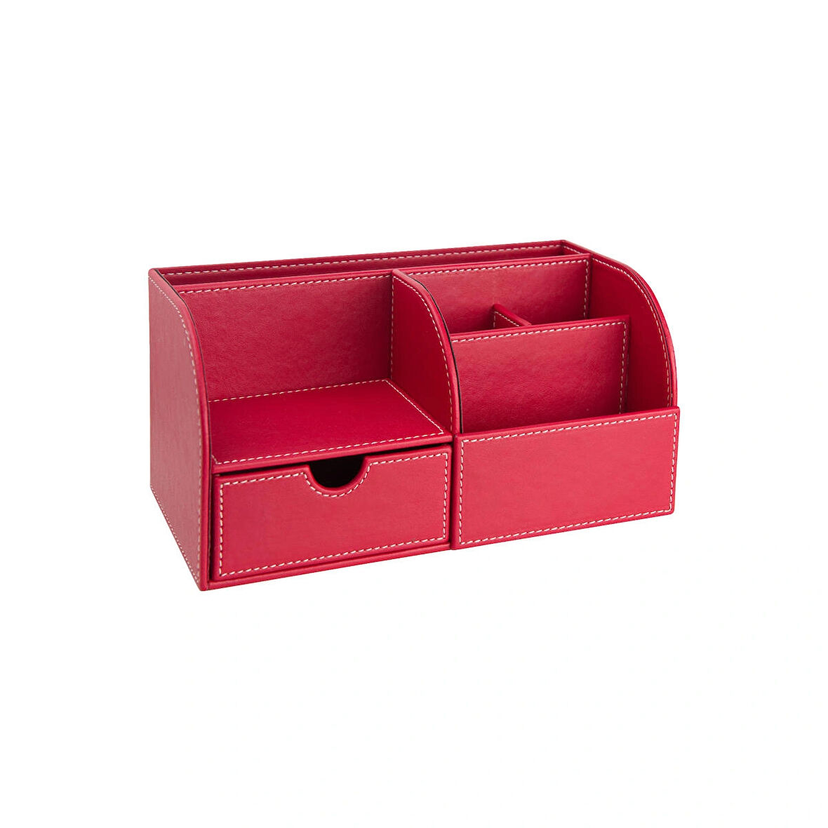 Masaüstü Düzenleyici,Kalemlik,Kumandalık,Küpbloknotluk,Tabletlik,Kitaplık,6 Gözlü,Çekmeceli,Desktop Organizer,Vegan,24,5*13*12