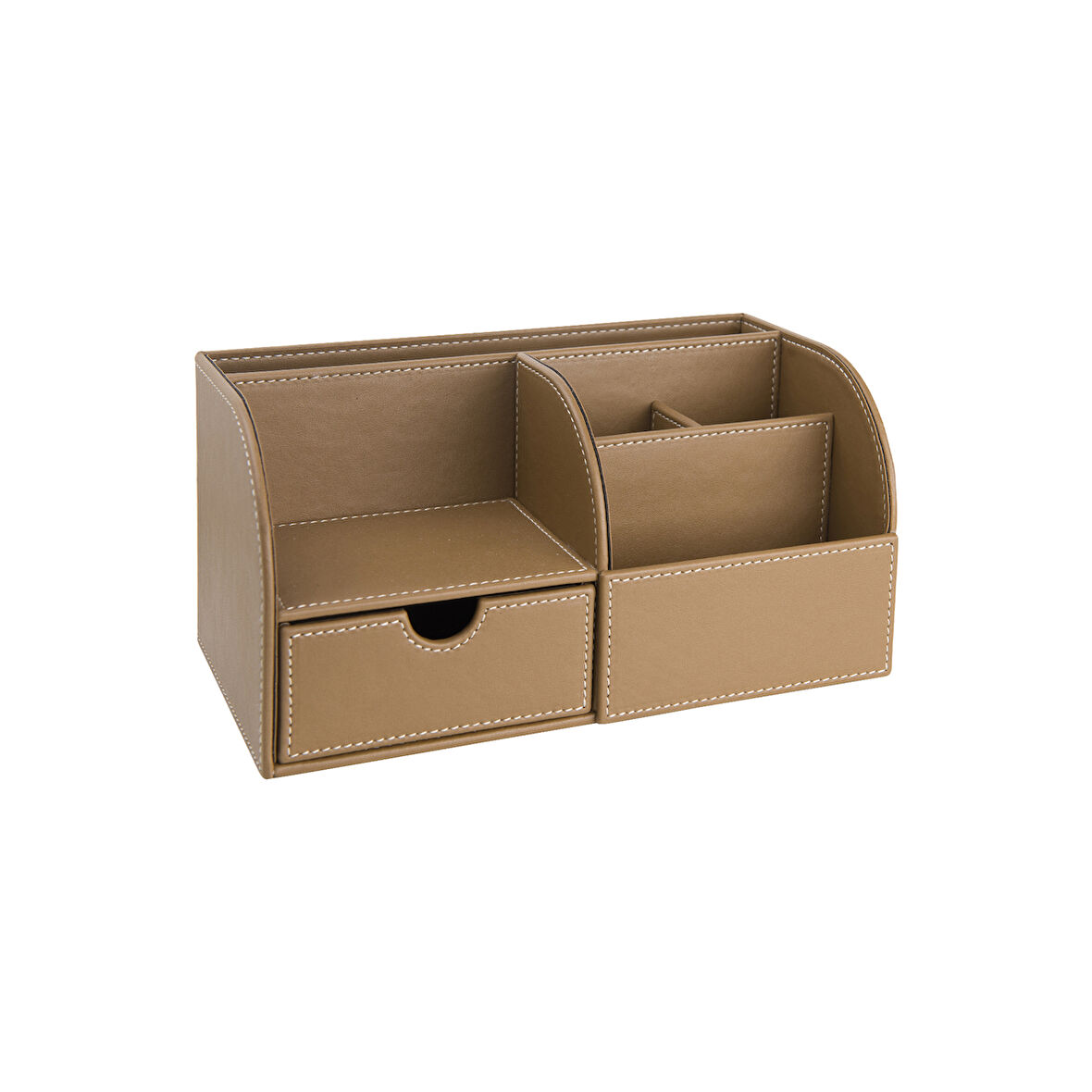 Masaüstü Düzenleyici,Kalemlik,Kumandalık,Küpbloknotluk,Tabletlik,Kitaplık,6 Gözlü,Çekmeceli,Desktop Organizer,Vegan,24,5*13*12