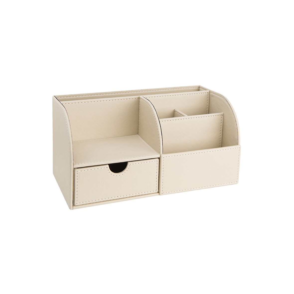 Masaüstü Düzenleyici,Kalemlik,Kumandalık,Küpbloknotluk,Tabletlik,Kitaplık,6 Gözlü,Çekmeceli,Desktop Organizer,Vegan,24,5*13*12