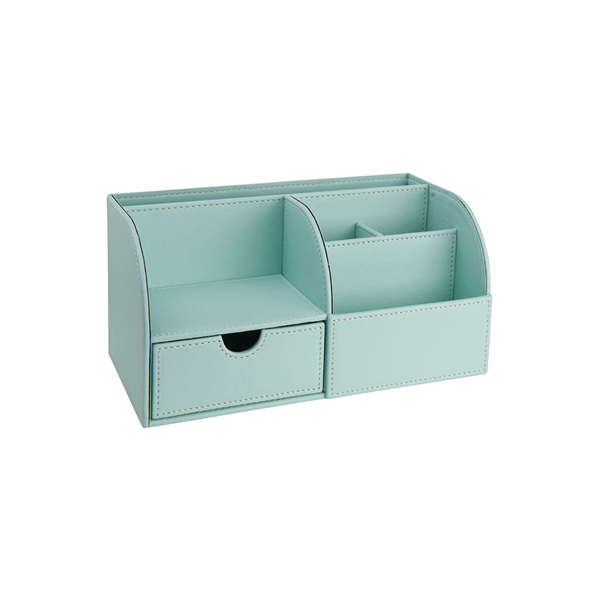 Masaüstü Düzenleyici,Kalemlik,Kumandalık,Küpbloknotluk,Tabletlik,Kitaplık,6 Gözlü,Çekmeceli,Desktop Organizer,Vegan,24,5*13*12