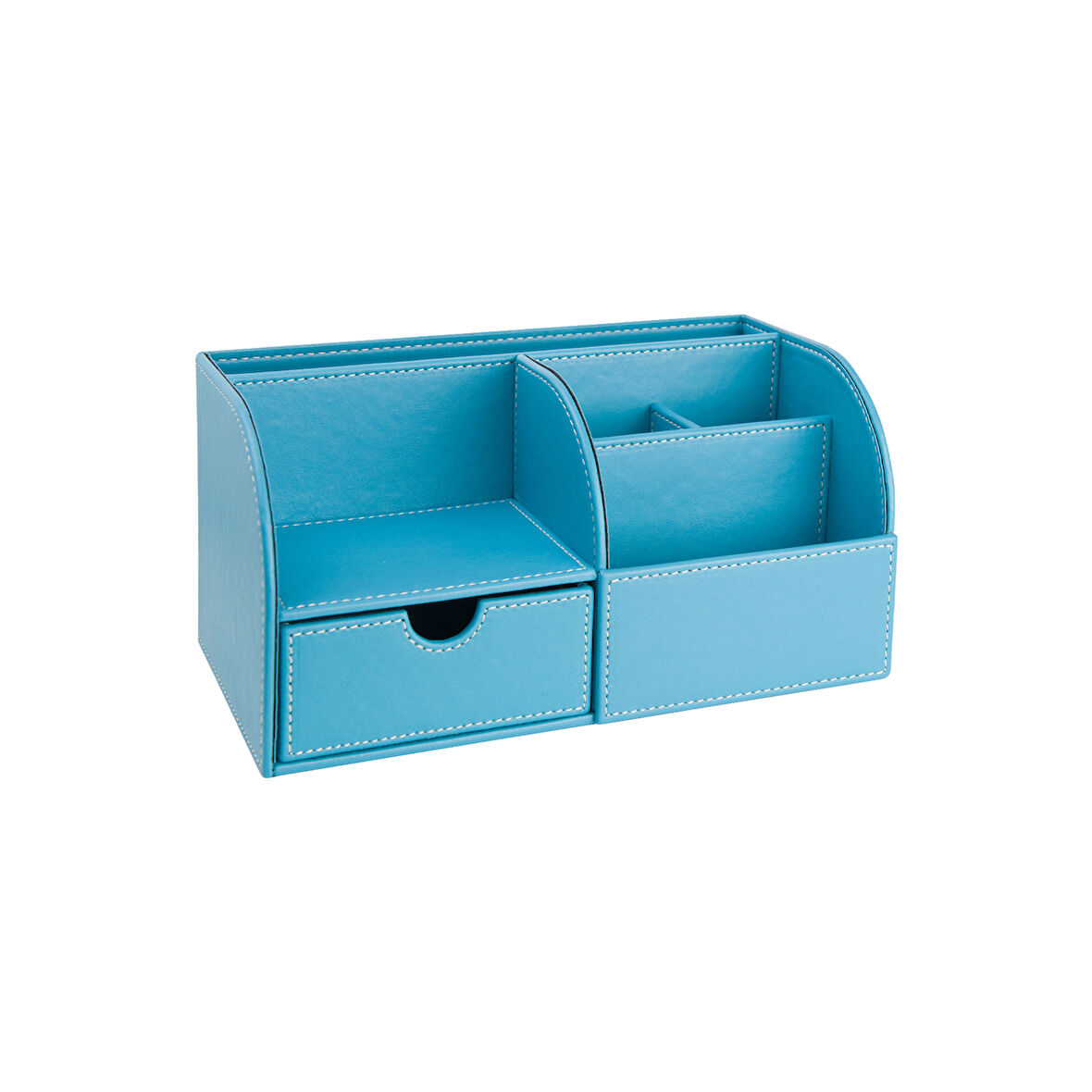 Masaüstü Düzenleyici,Kalemlik,Kumandalık,Küpbloknotluk,Tabletlik,Kitaplık,6 Gözlü,Çekmeceli,Desktop Organizer,Vegan,24,5*13*12