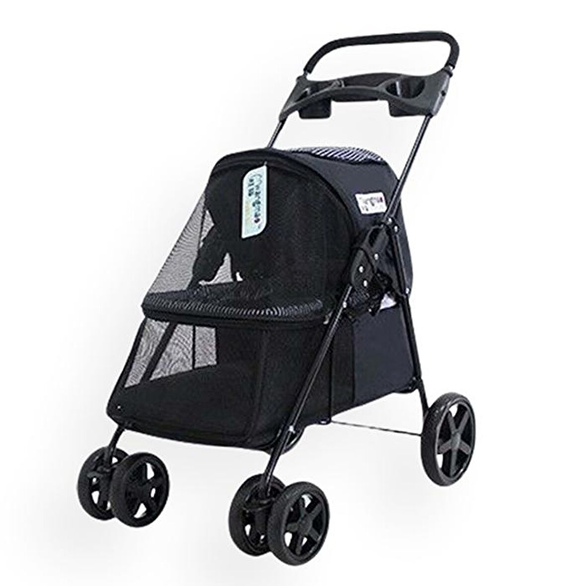 Zampa Tourist Kedi & Köpek Arabası Siyah, 46x85x91.5cm