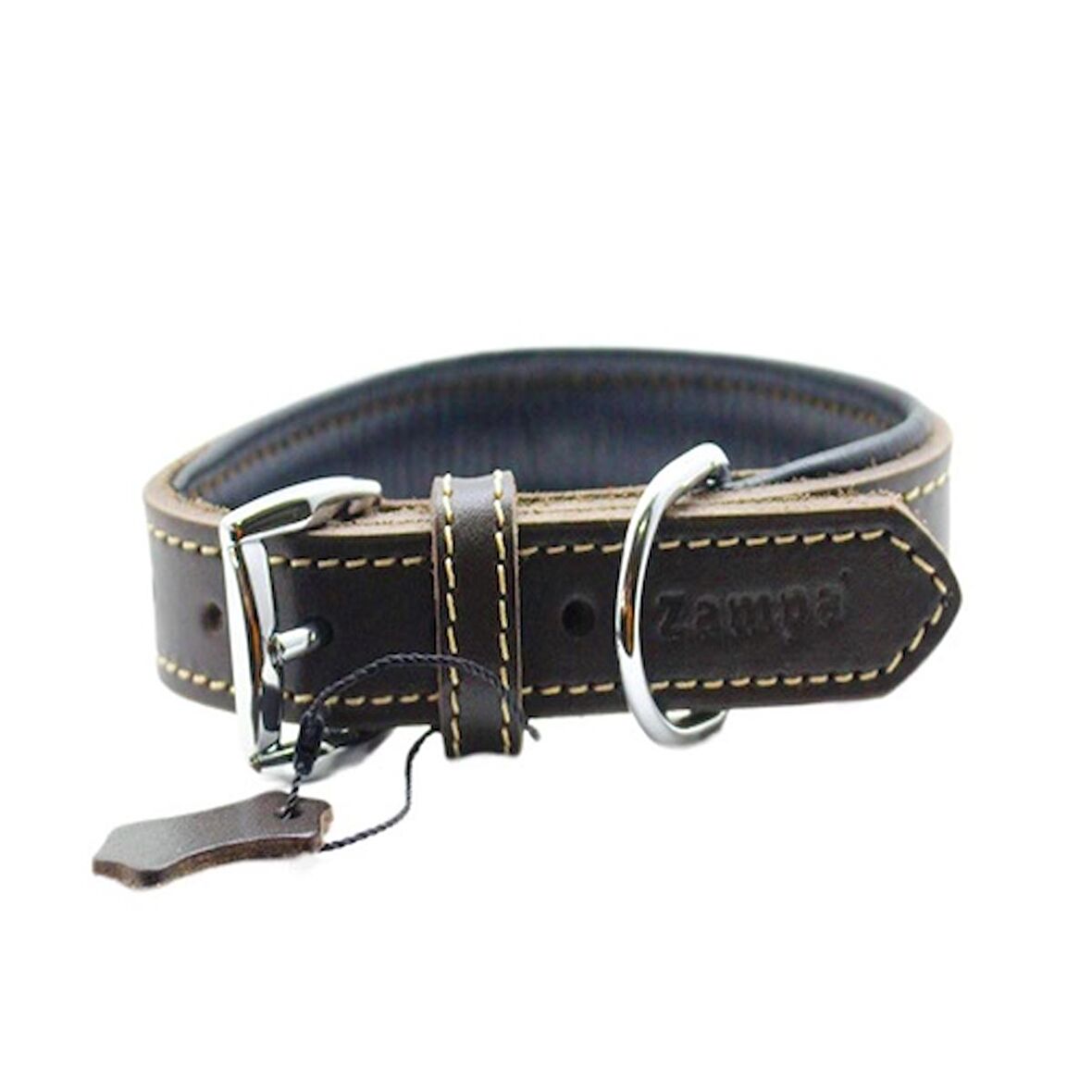 Yumuşak Dokulu Gerçek Deri Tribeca Köpek Boyun Tasması 3x54cm