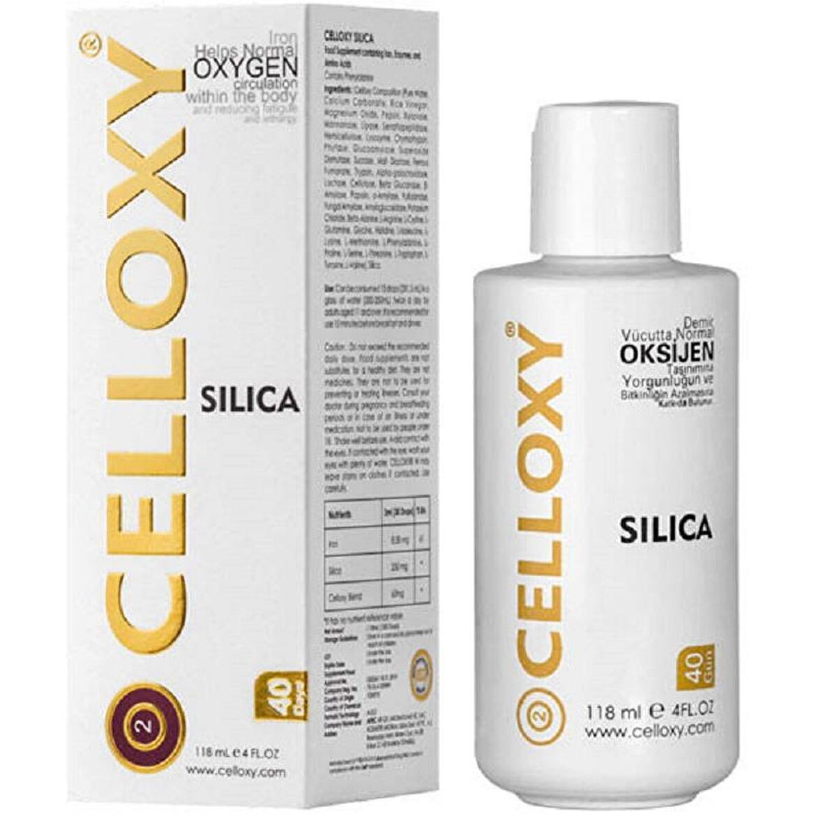 Celloxy Silica Damla 118 ml