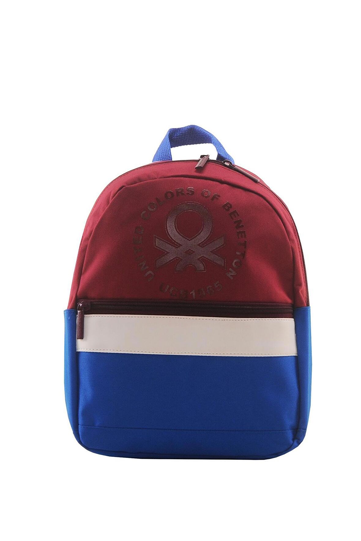 Benetton Anaokul Sırt Çantası Bordo Mavi 70099