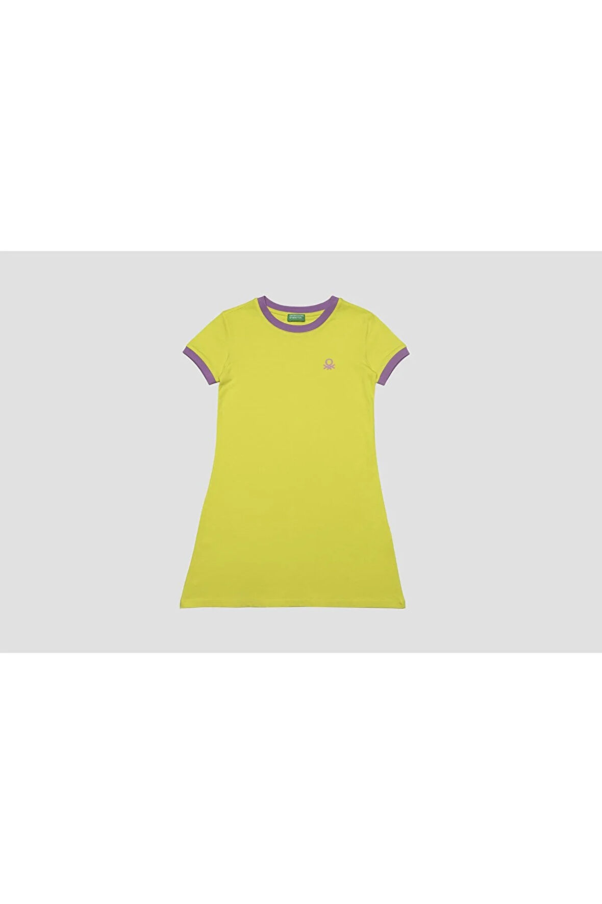 BENETTON KIZ ÇOCUK ELBİSE-SARI | 10-11 Yaş